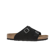 Birkenstock Zurich Suede Leather Black - Narrow