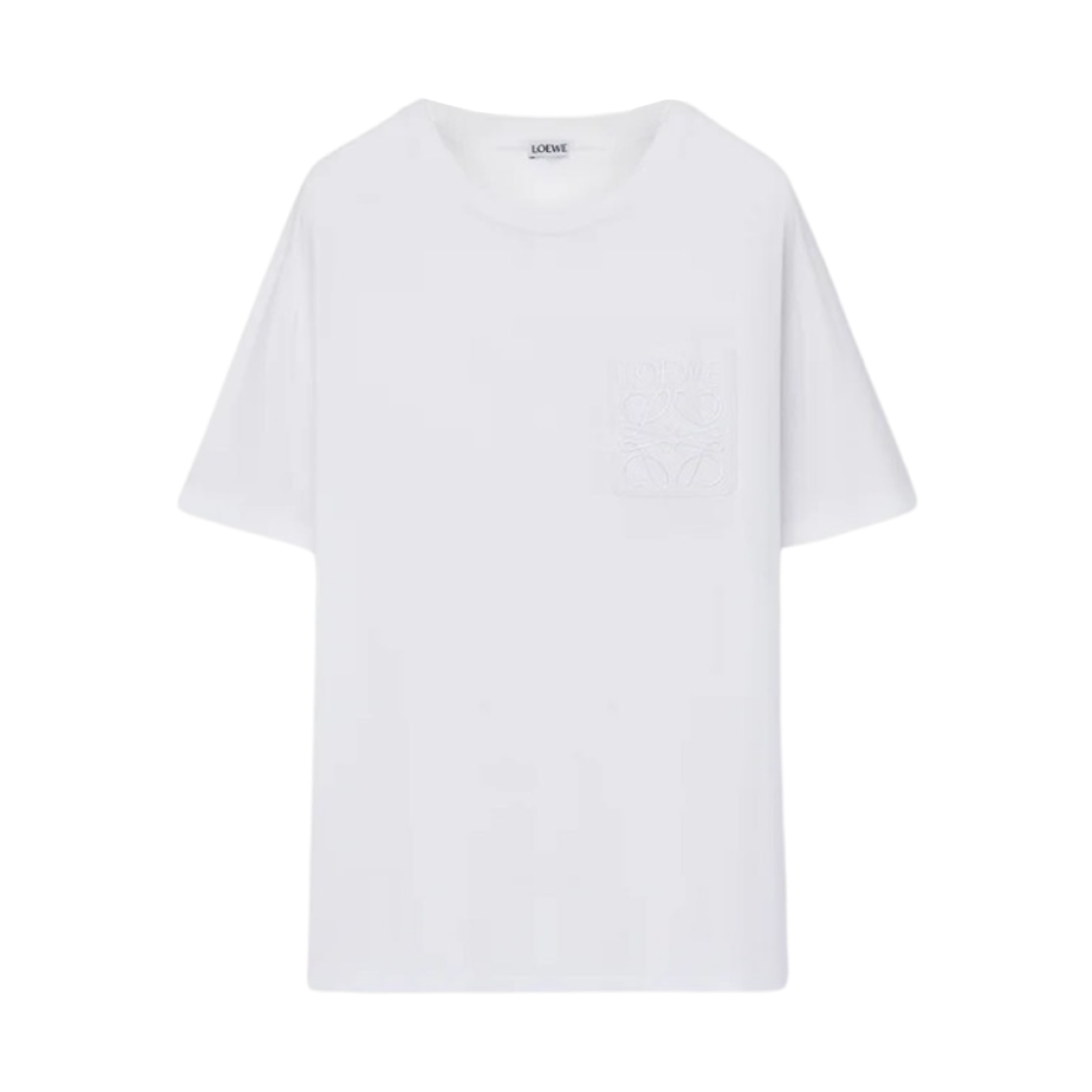 로에베 릴렉스드 핏 코튼 티셔츠 화이트(Loewe Relaxed Fit T-Shirt in Cotton White)