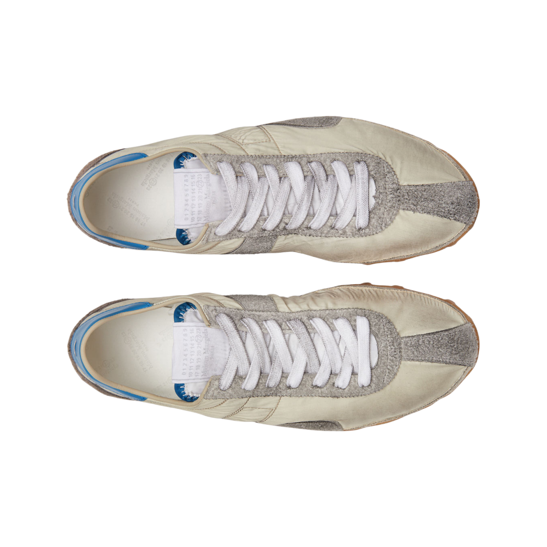 메종 마르지엘라 베이지 나일론 스프린터 스니커즈 레몬(Maison Margiela Beige Nylon Sprinters Sneakers Lemon) - 2