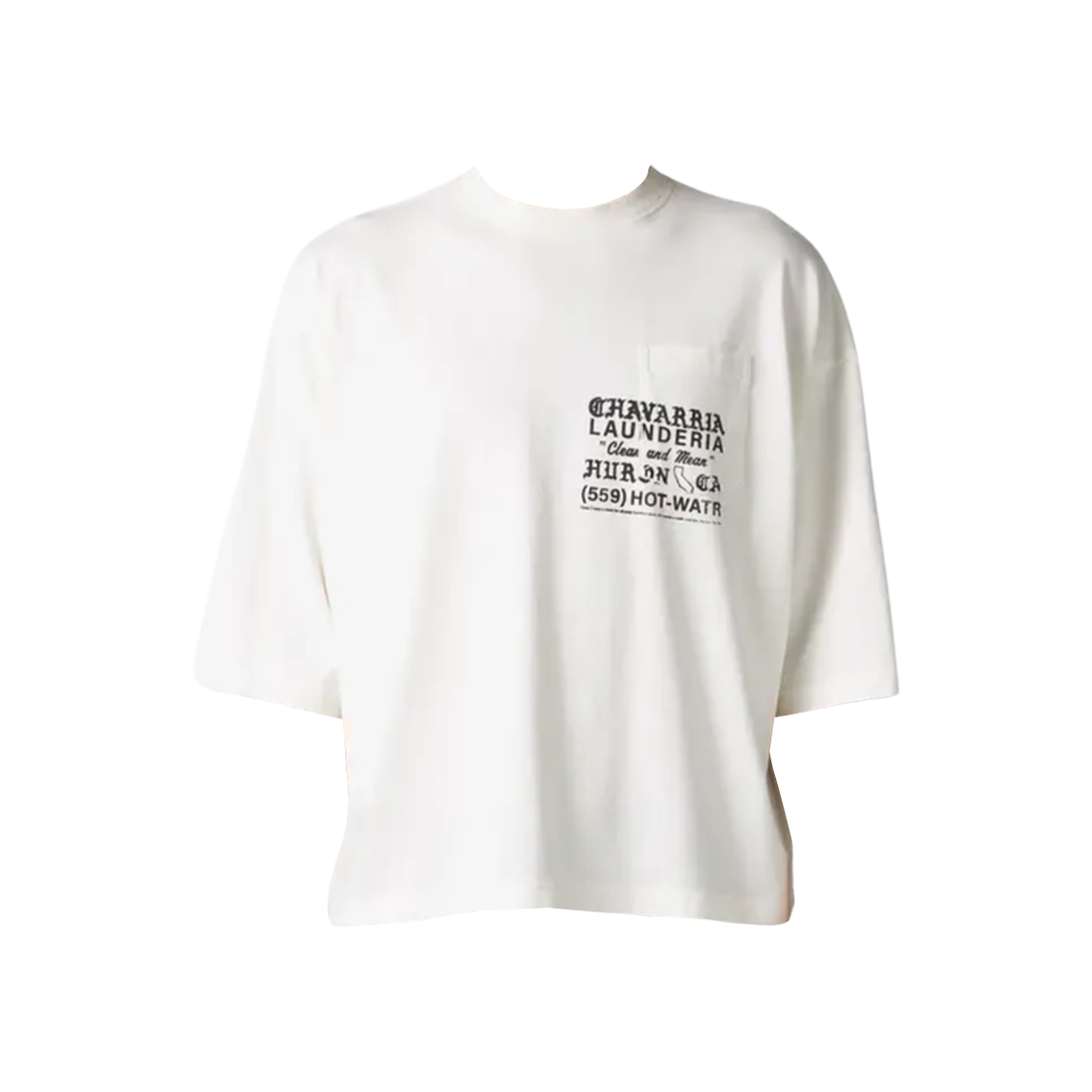 윌리 차바리아 어스데이 버팔로 포켓 티셔츠 화이트(Willy Chavarria Earthday Buffalo Pocket T-Shirt White)