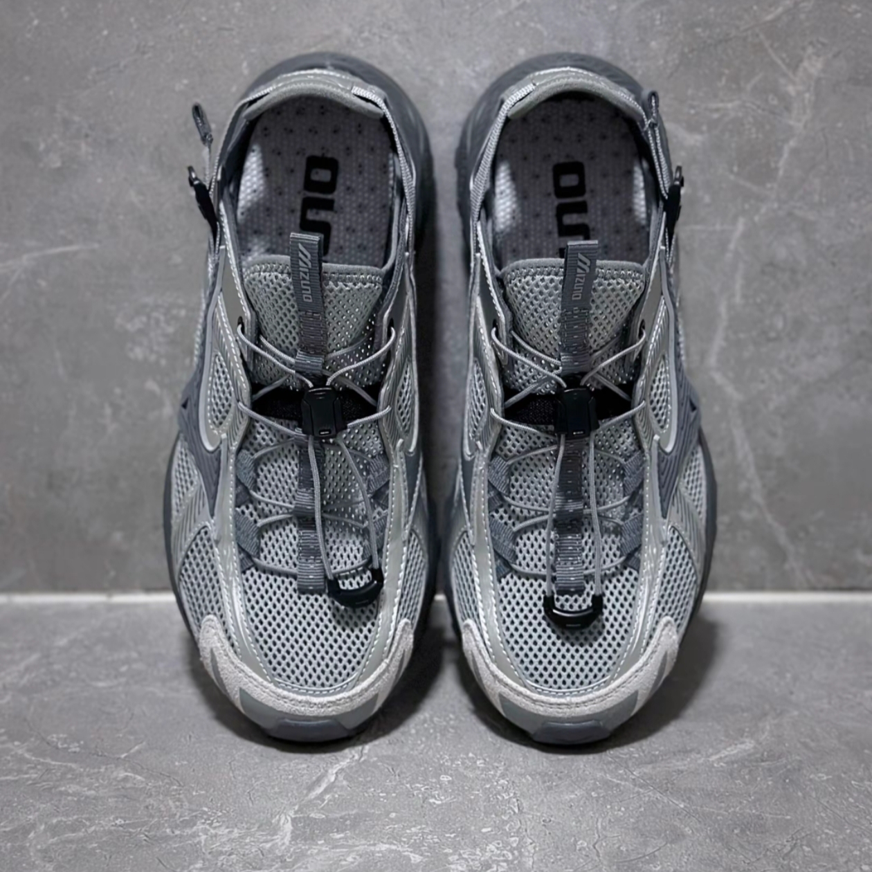 Mizuno Racer Trail SE Silver Grey 착용 스타일 - 4
