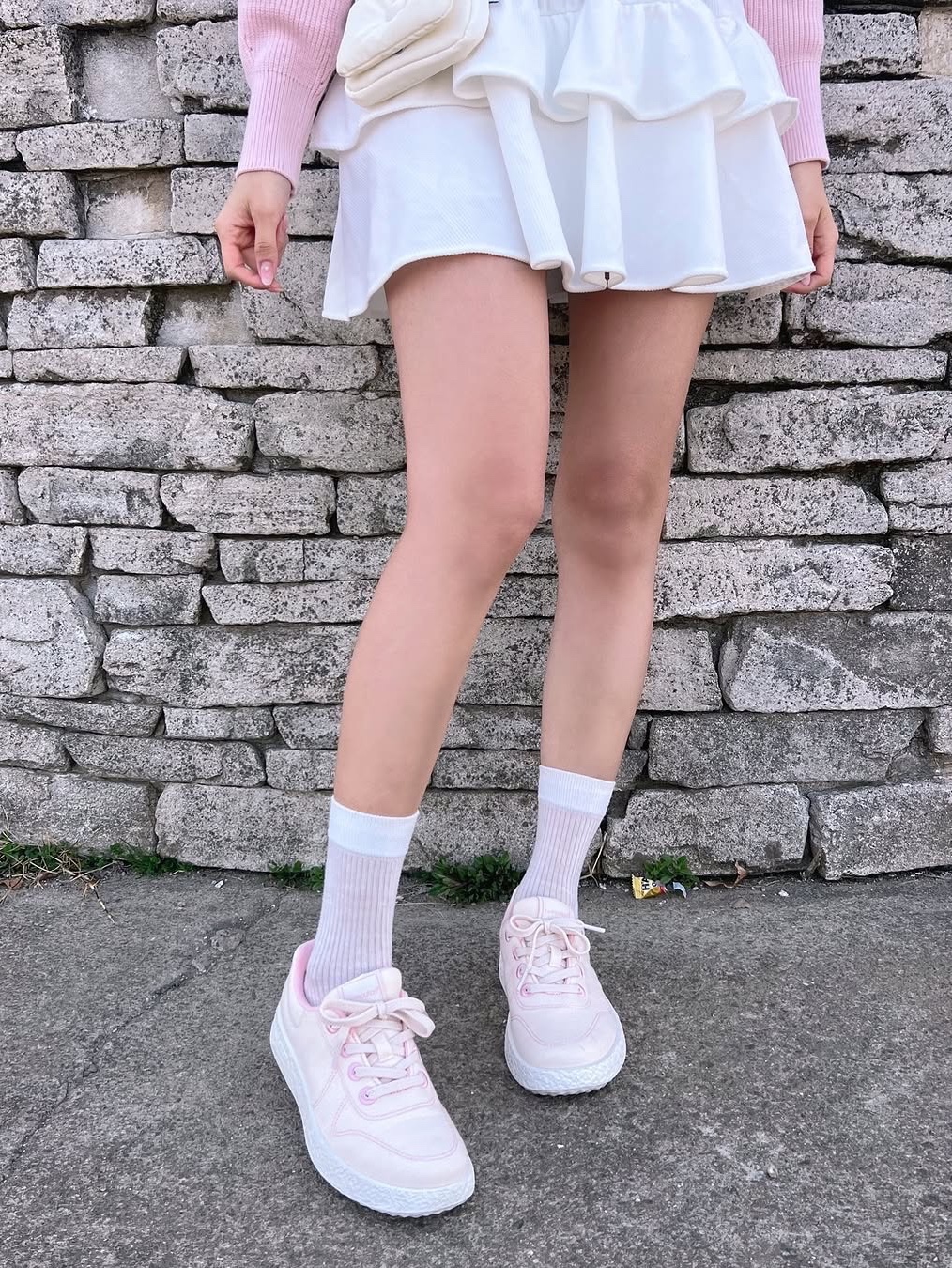 [6% 적립] LeMouton Mate Cream Pink 착용 스타일 - 3