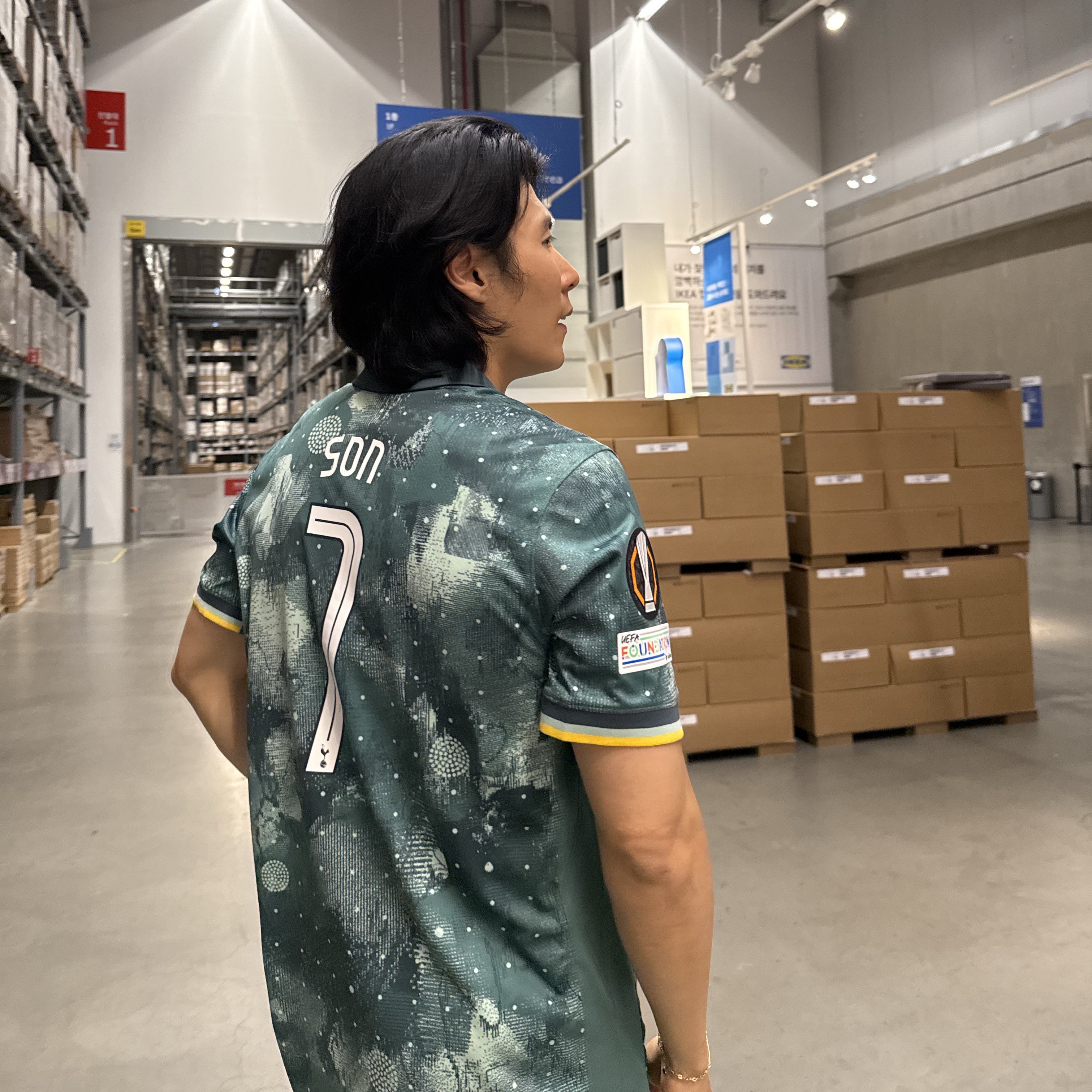 Nike Tottenham Hotspur 2024/25 Dri-Fit Stadium Third Replica Jersey Enamel Green (Non Marking Ver.) 착용 스타일 - 2