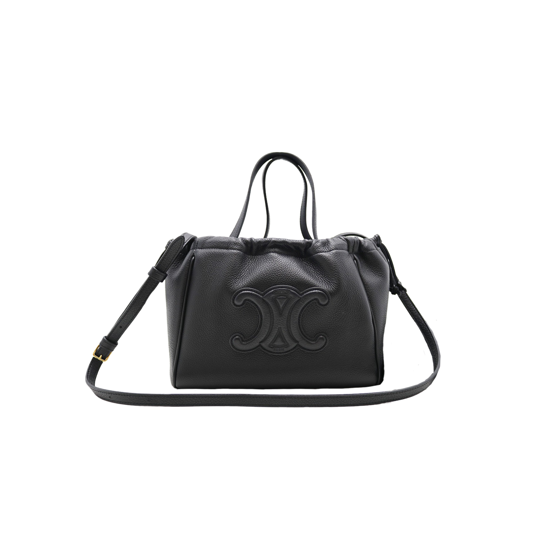 ITOBB3F6UKG8 Celine Cuir Triomphe Drawstring Cabas Small - 대표 이미지 #1