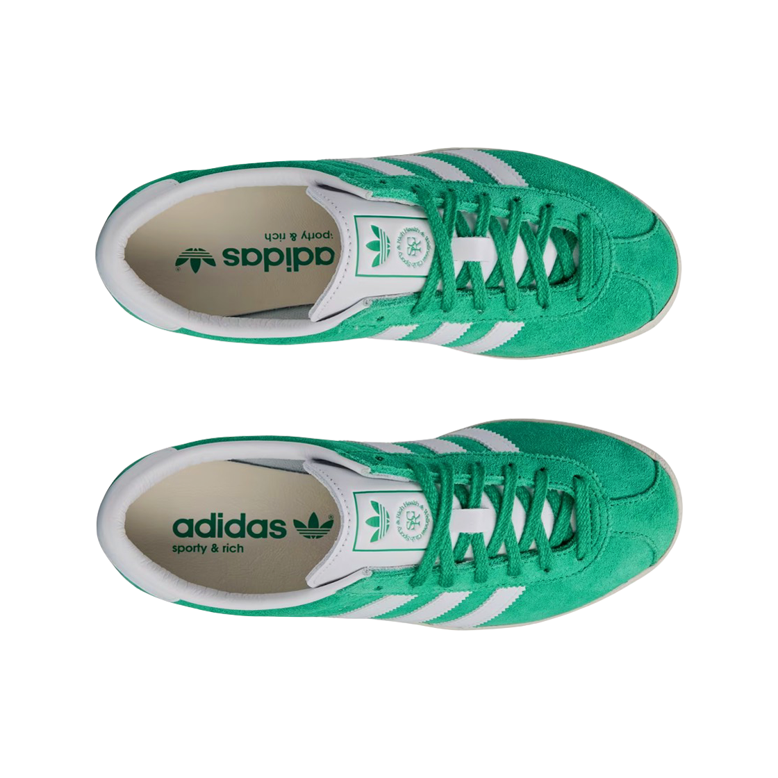 (W) 아디다스 x 스포티 앤 리치 블랑 코트 그린 클라우드 화이트((W) Adidas x Sporty & Rich Blanc Court Green Cloud White) - 2