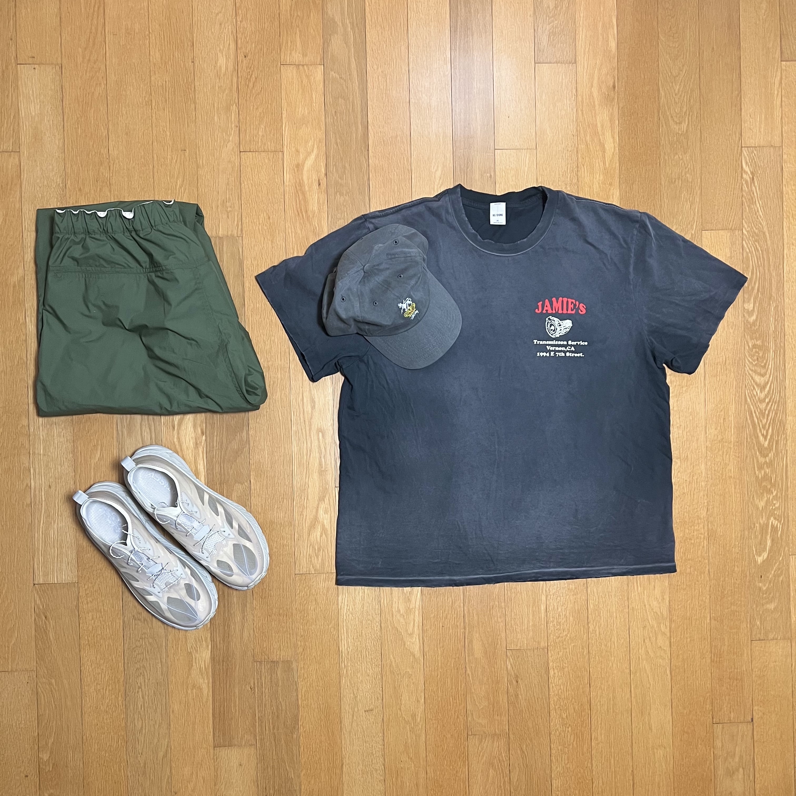 Hoka x Satisfy Mafate Speed 4 Lite Bone 착용 스타일