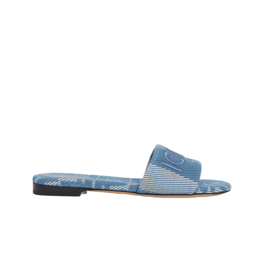 (W) Fendi Sunshine Slippers Blue