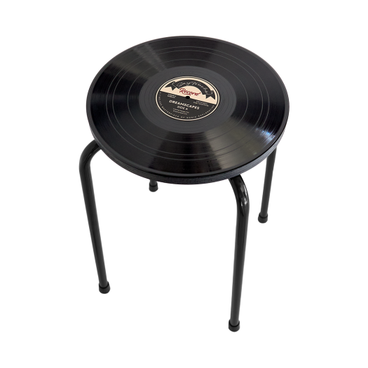 _SAYTOUCHE85 Say Touche Vinyl Stool Black
