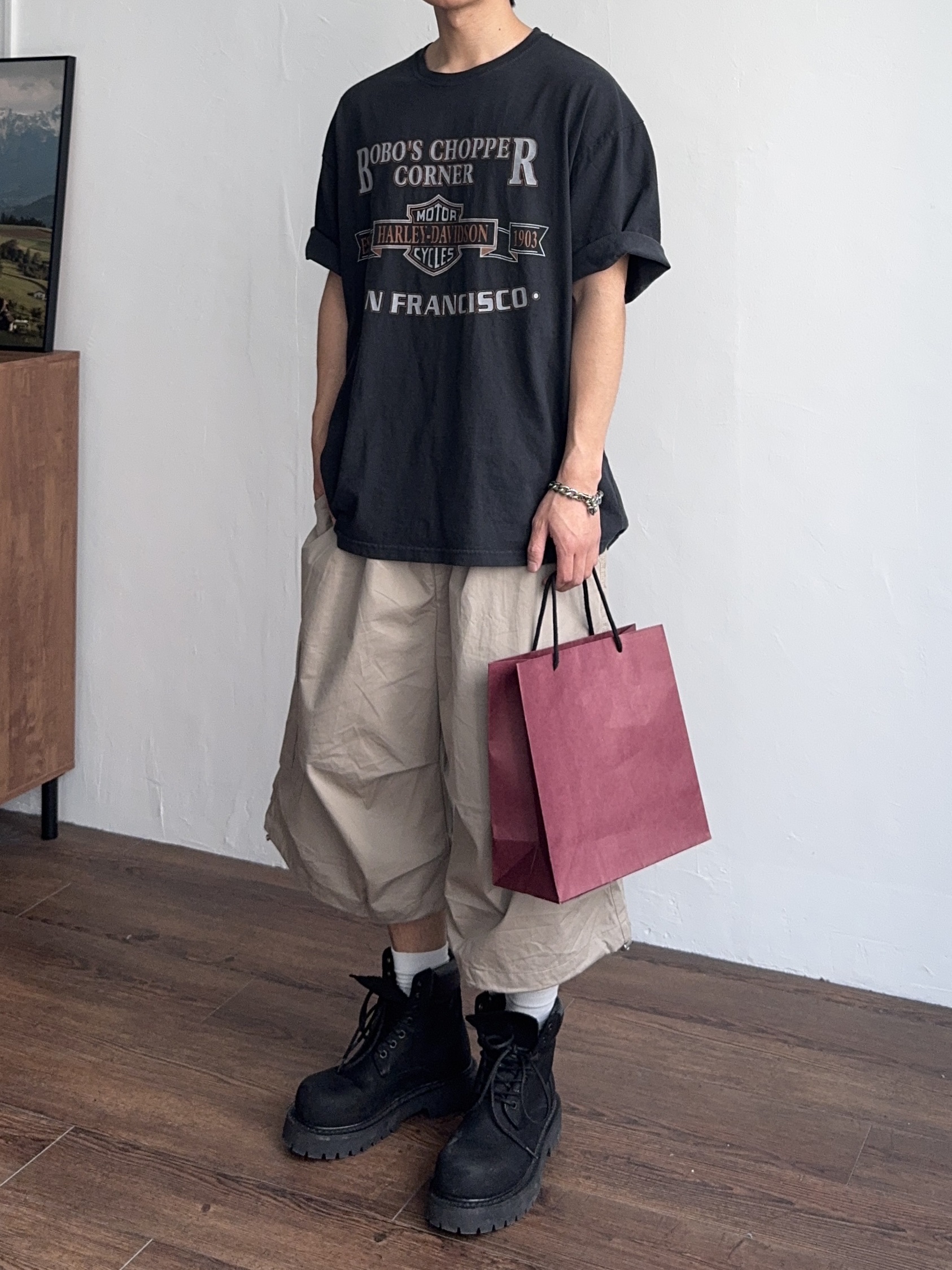 LOSTGARDEN Route Black 착용 스타일 - 1