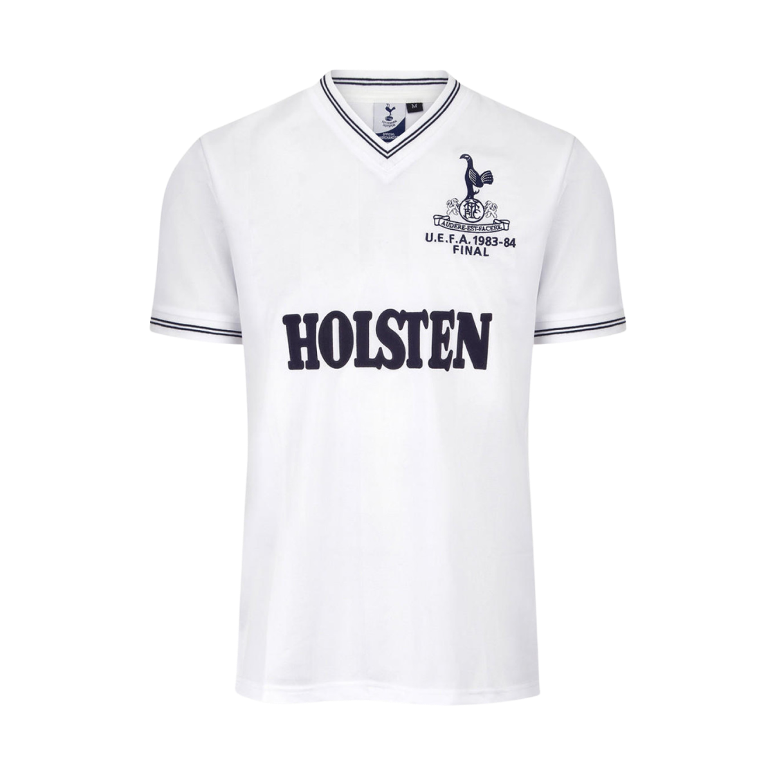 토트넘 홋스퍼 스퍼스 레트로 1984 유에파 파이널 셔츠 화이트 (논 마킹 버전)(Tottenham Hotspur Spurs Retro 1984 UEFA Final Shirt White (Non Marking Ver.))