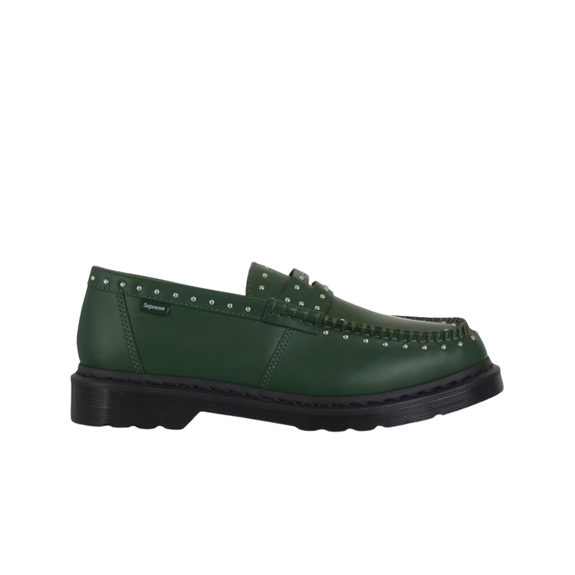 닥터마틴 x 슈프림 스터드 펜톤 로퍼 다크 그린 - 25SS(Dr. Martens x Supreme Studded Penton Loafers Dark Green - 25SS)