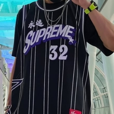 Supreme Star Basketball Jersey Black - 24SS 착용 스타일 - 6