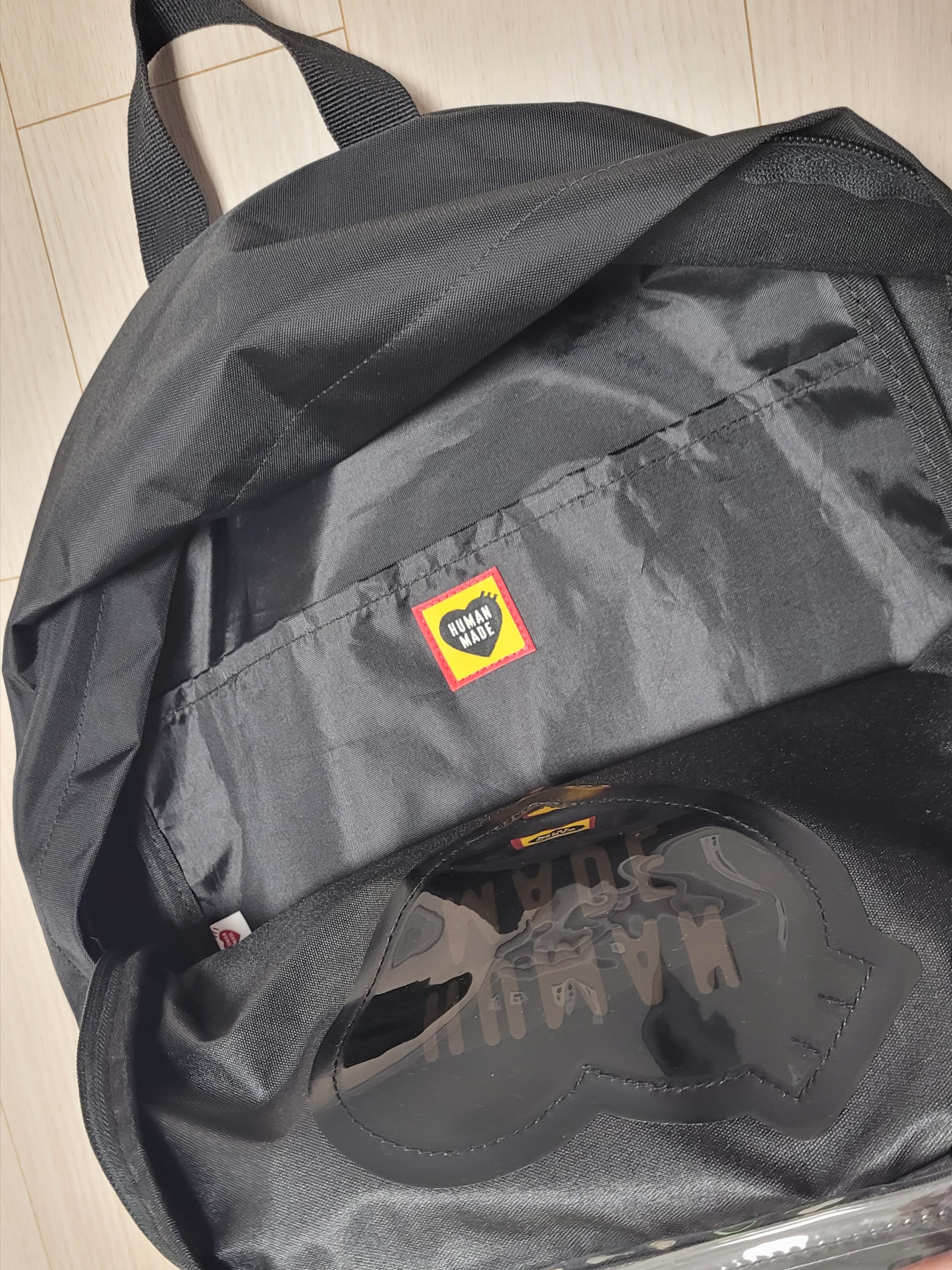 Human Made Backpack Black, (W) Danton Inner Crewneck Jacket Black 착용 스타일 - 5
