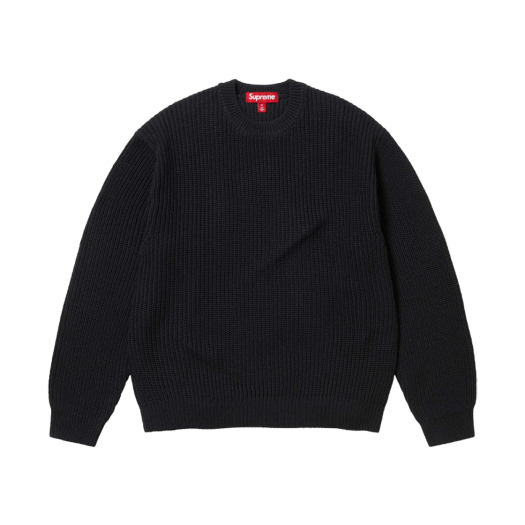 슈프림 와플 스몰 박스 스웨터 블랙 - 24FW | Supreme | KREAM