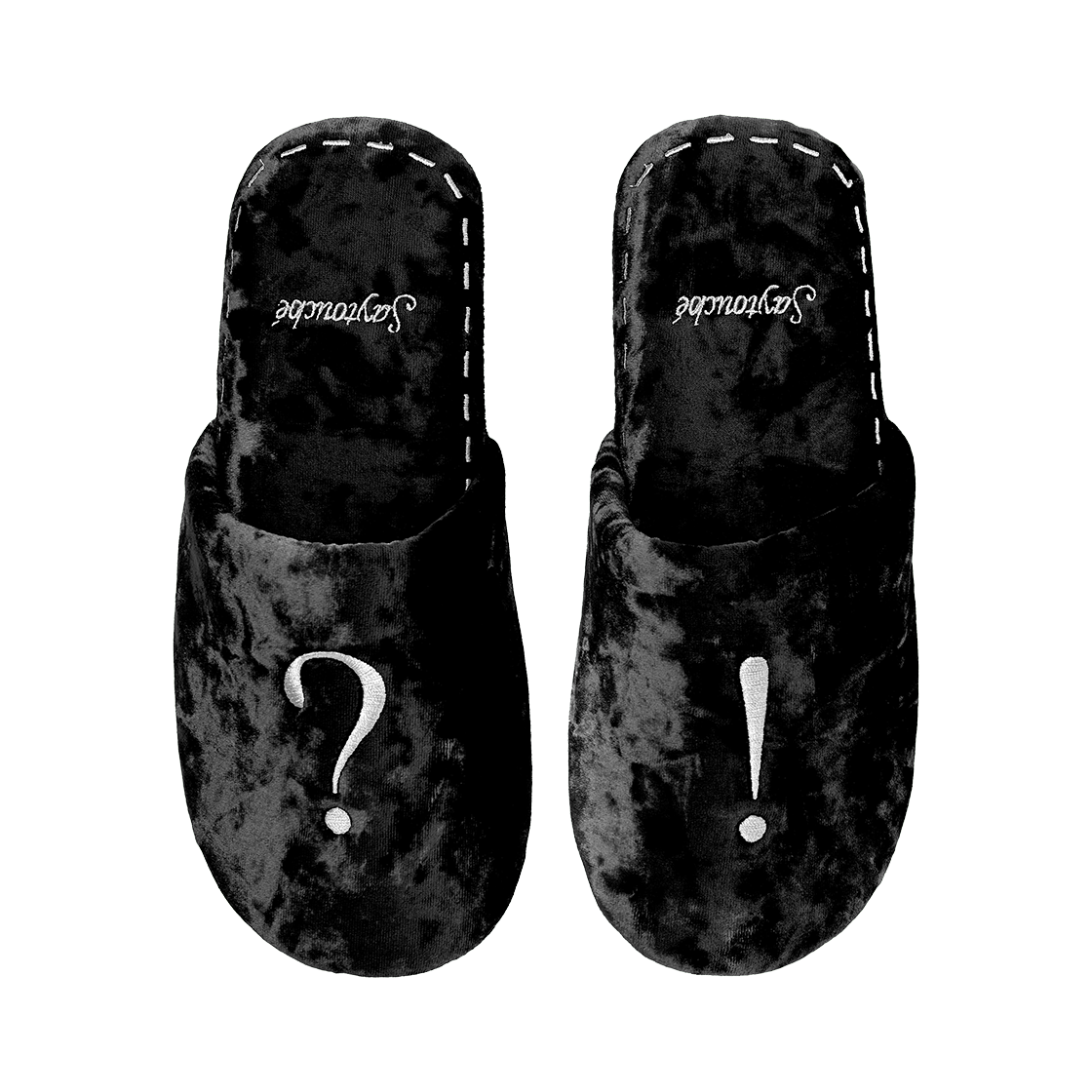 _SAYTOUCHEROOM002 Say Touche Velvet Room Shoes Black