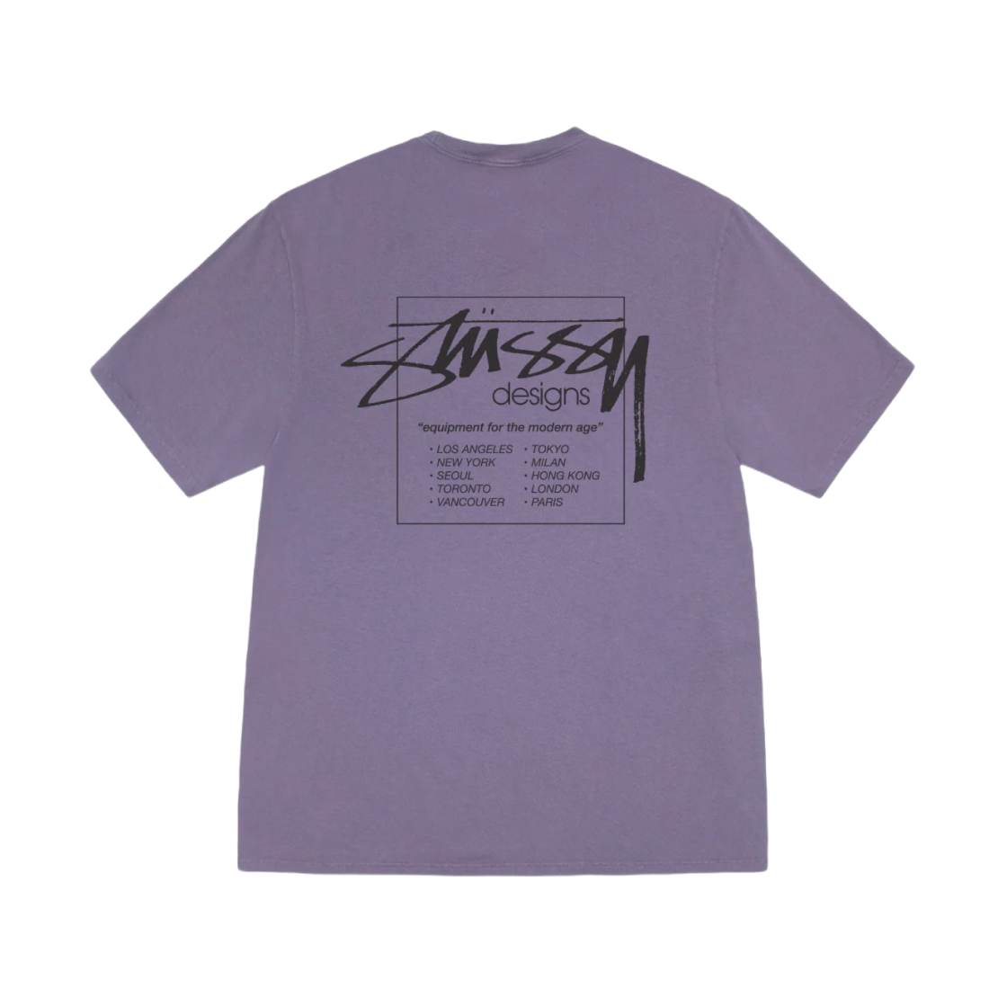 1905079 Stussy Modern Age Pigment Dyed T-Shirt Grape