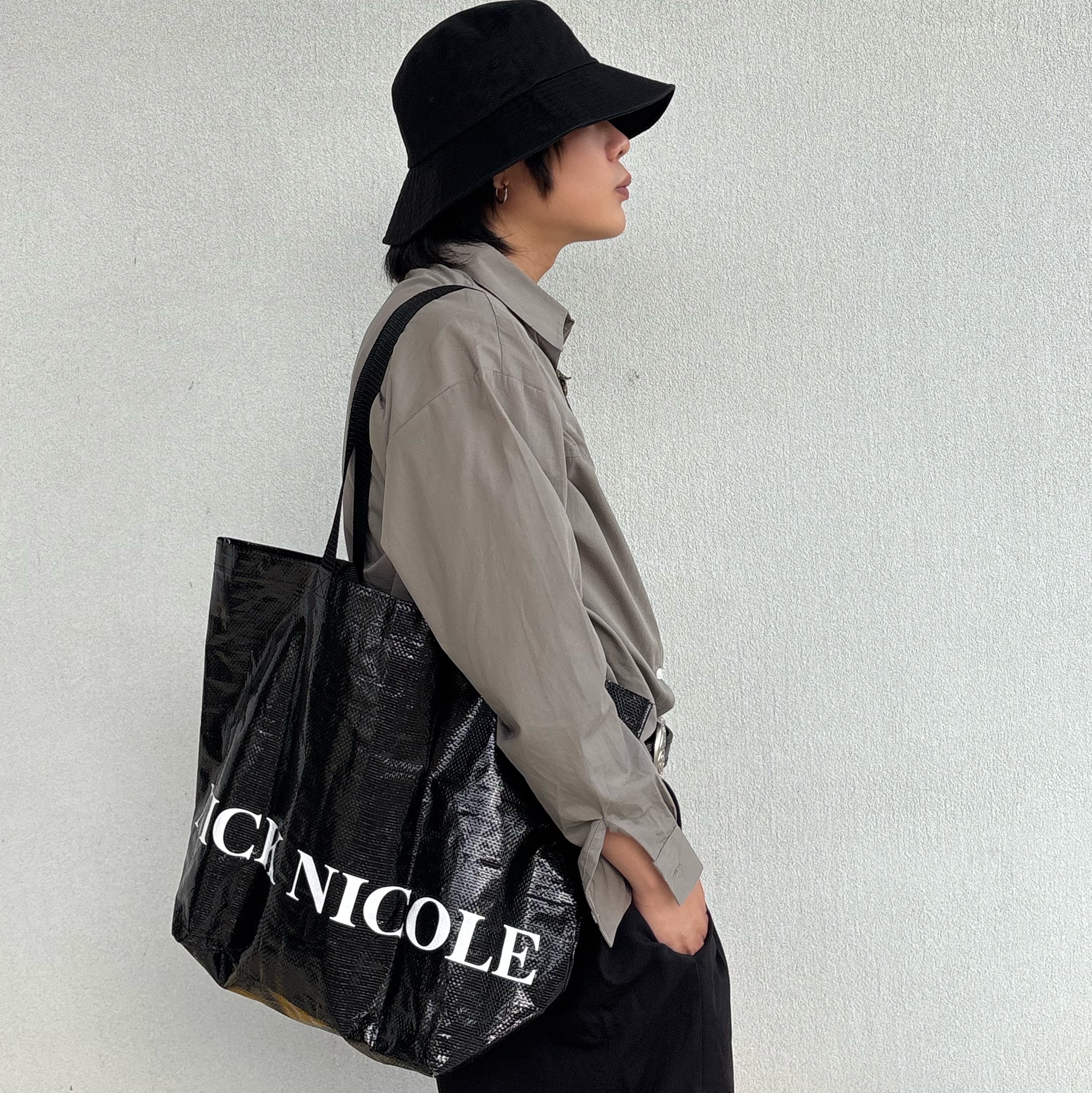 Rick Owens Lido Vintage Sneakers Black Milk, Stussy SS Link Cowboy Belt Black 착용 스타일 - 2
