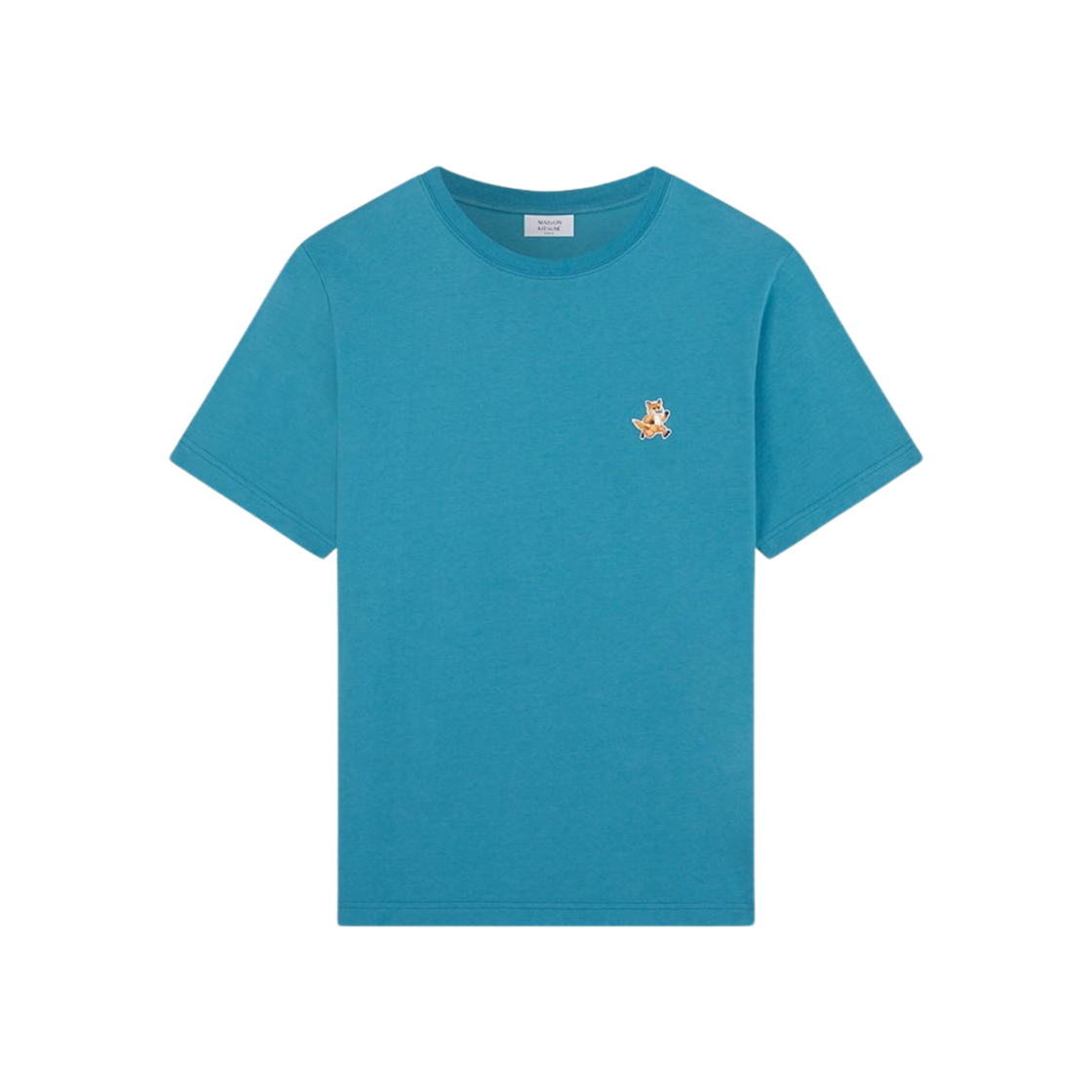 MM00125KJ0008-P456 Maison Kitsune Speedy Fox Patch Comfort T-Shirt Freshwater