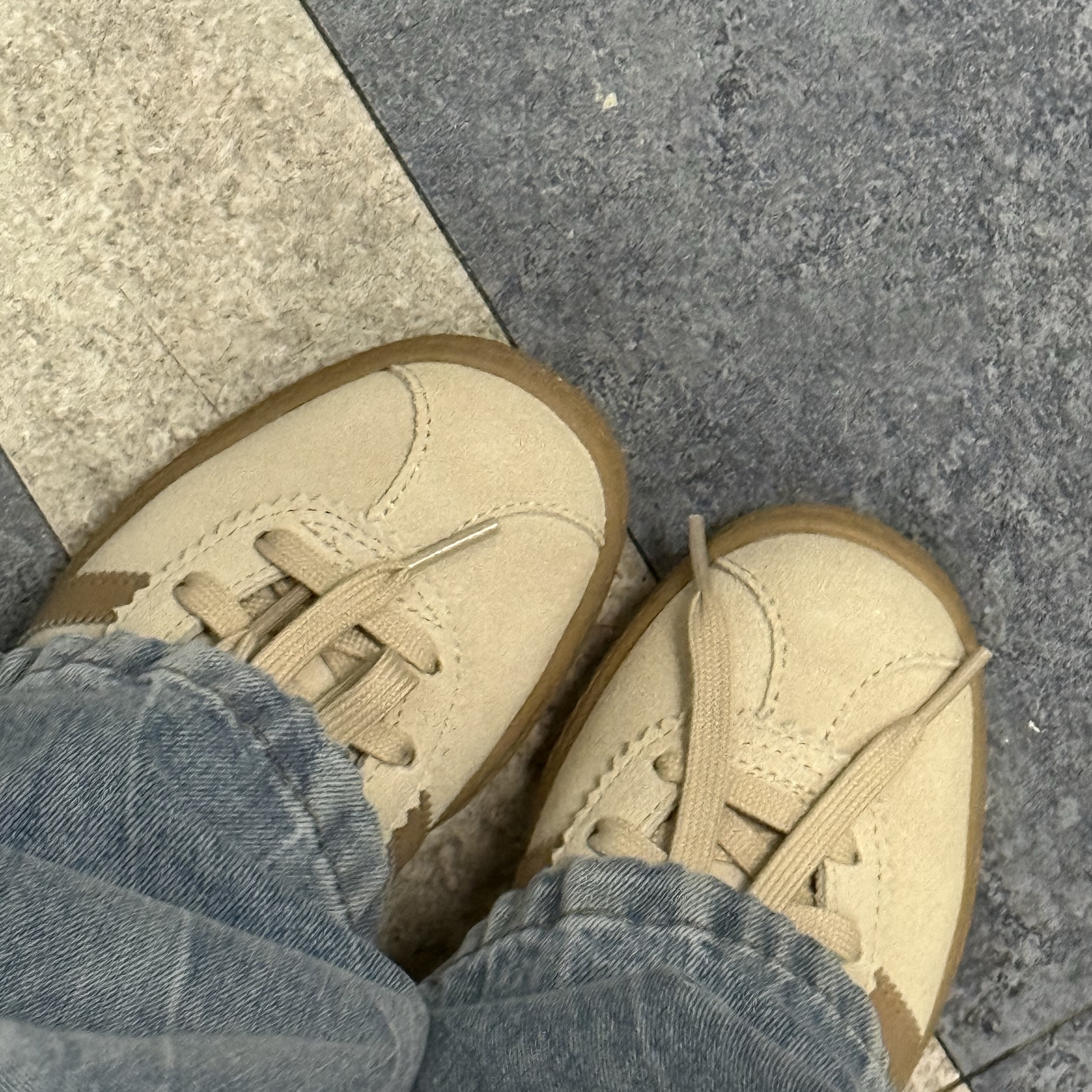 Adidas Stadt Magic Beige 착용 스타일 - 1