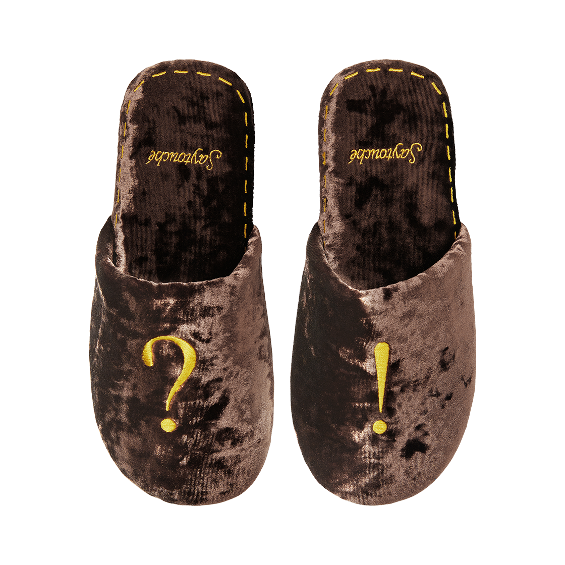 _SAYTOUCHE72 Say Touche Velvet Room Shoes Brown