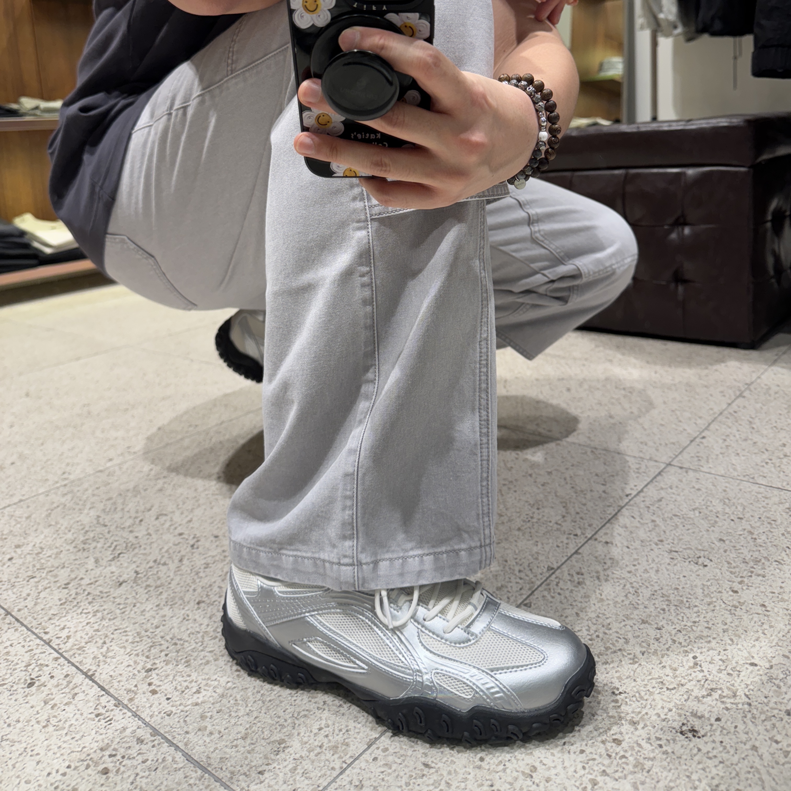 Fila Echappe MS Silver Moon 착용 스타일