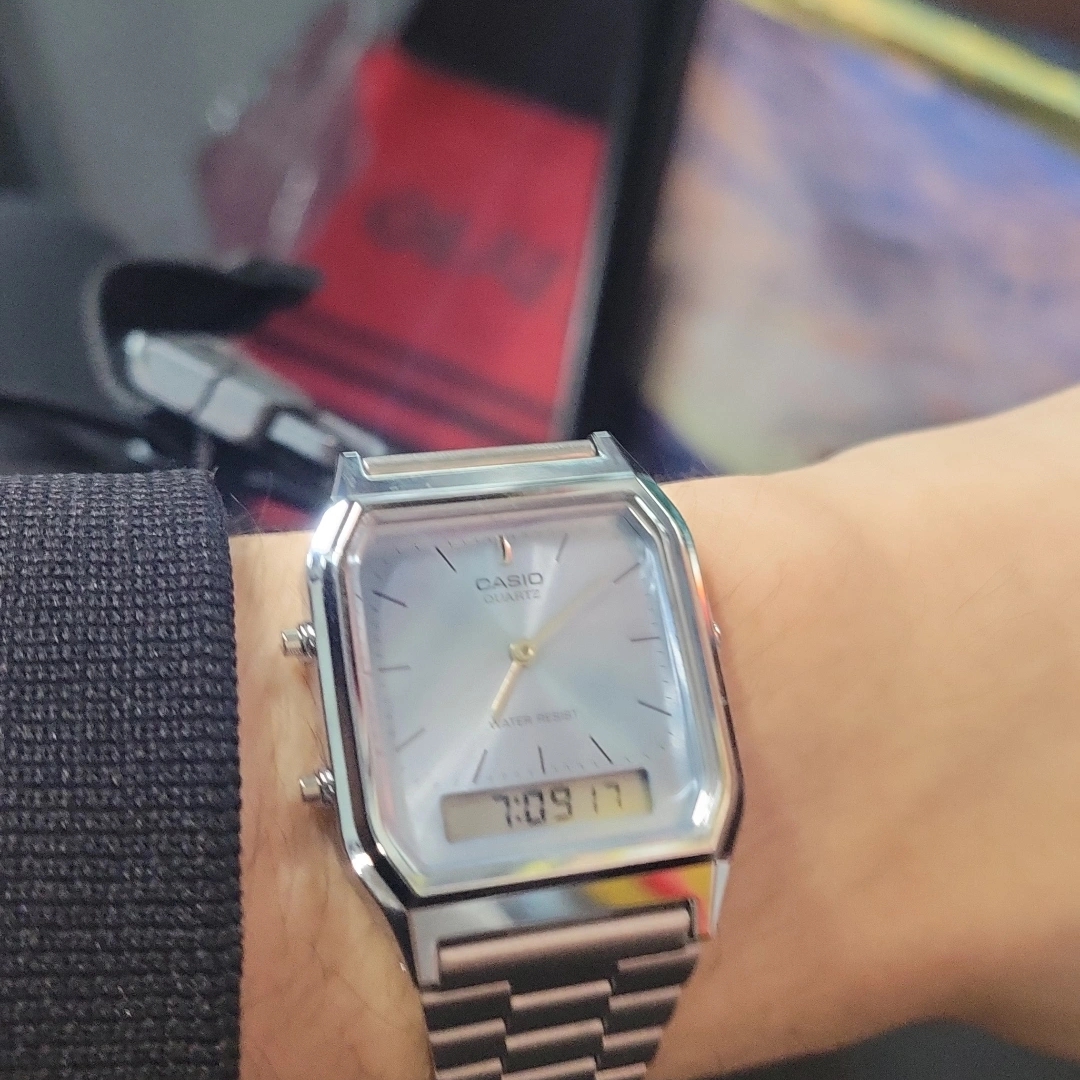 Casio AQ-230A-2A1MQY 착용 스타일