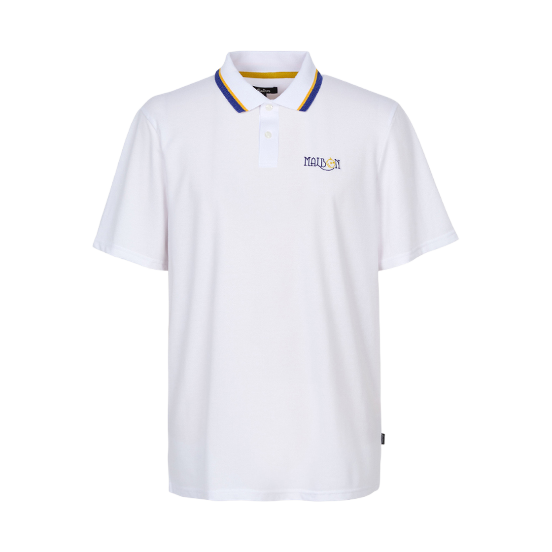 말본 골프 골프웨어 카라 숏 슬리브 티셔츠 화이트(Malbon Golf Golf Wear Collar Short Sleeve T-Shirt White)