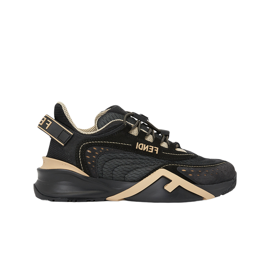 (W) 펜디 플로우 스니커즈 블랙((W) Fendi Flow Sneakers Black)