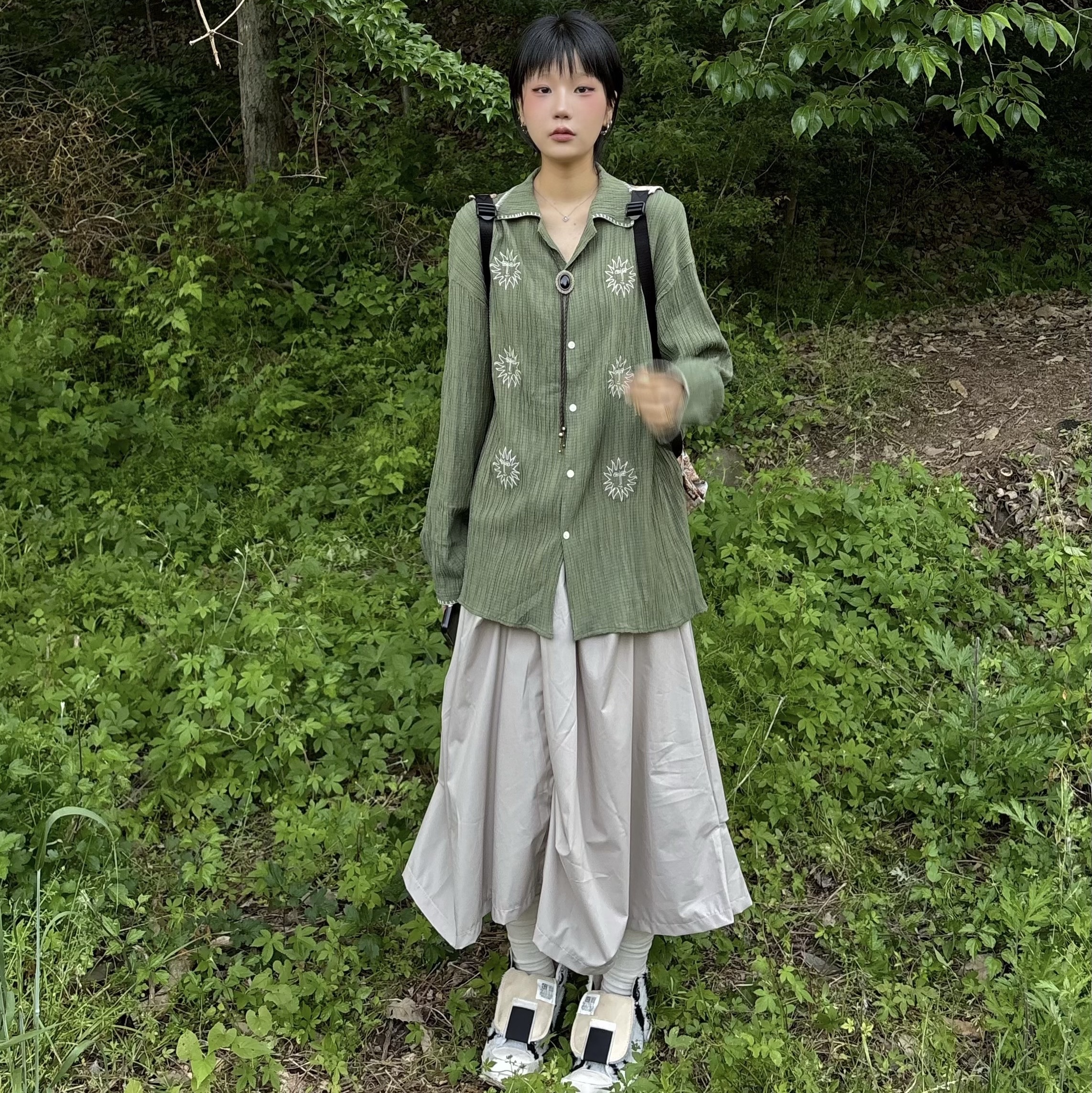 Converse x Drkshdw Turbodrk Chuck 70 Hi Lilly White 착용 스타일 - 2