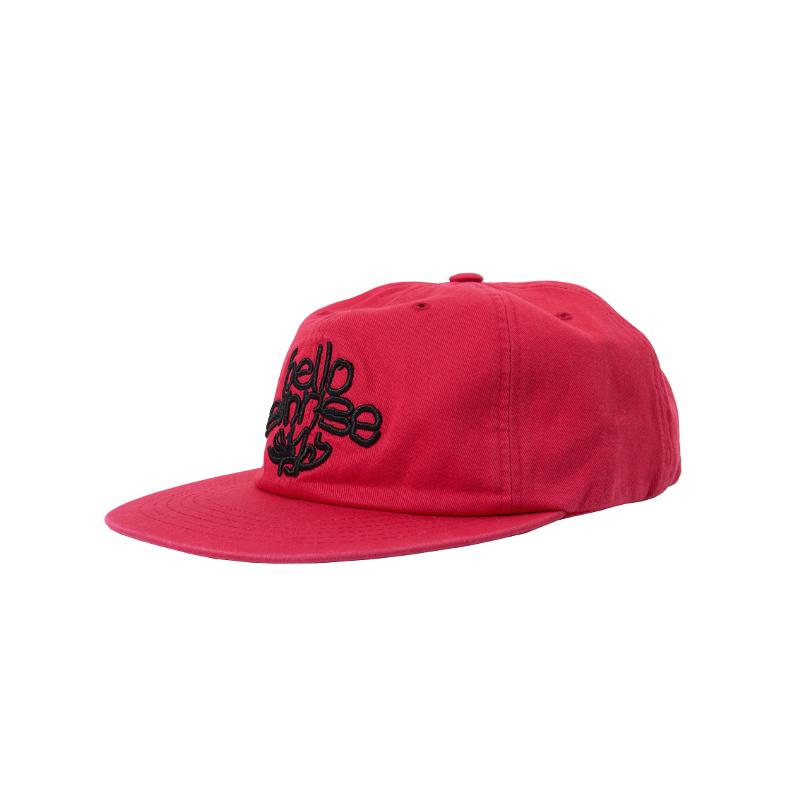 【Hello Sunrise】HS x ETCblank Sunrise Dancing 6panel Cap 헬로선라이즈 ETC 블랭크 선라이즈 댄싱 6패널 캡_체리 레드