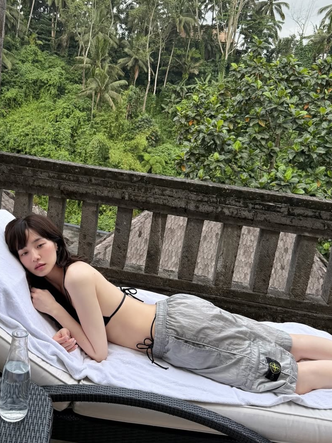 (W) Hunza G Jean Bikini Lime, Gentle Monster x Maison Margiela MM207 Black Gray 착용 스타일 - 5