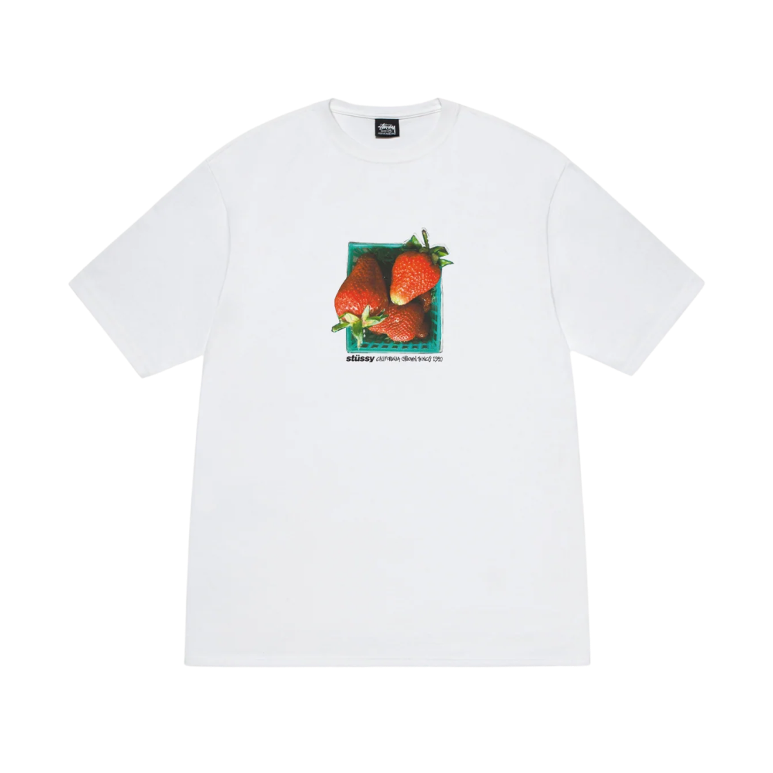 스투시 베리즈 티셔츠 화이트(Stussy Berries T-Shirt White) - 1