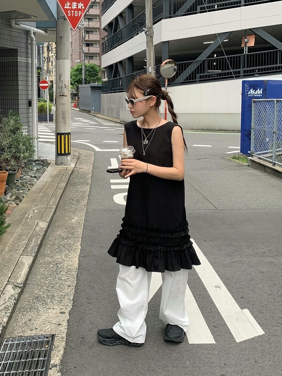 On Running x Post Archive Faction (Paf) Cloudmonster 2 Black Magnet, (W) Hysteric Glamour On Skull Pick Necklace Silver 착용 스타일 - 1