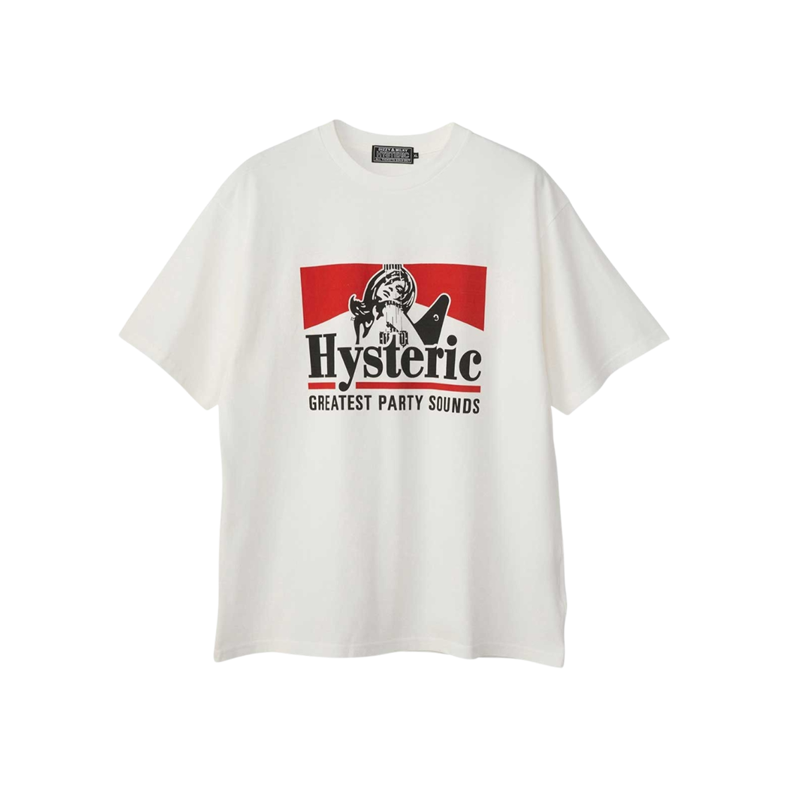 02251CT52 Hysteric Glamour Greatest Party Sounds T-Shirt White