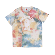 (Kids) BAPE College Tie Dye T-Shirt Blue