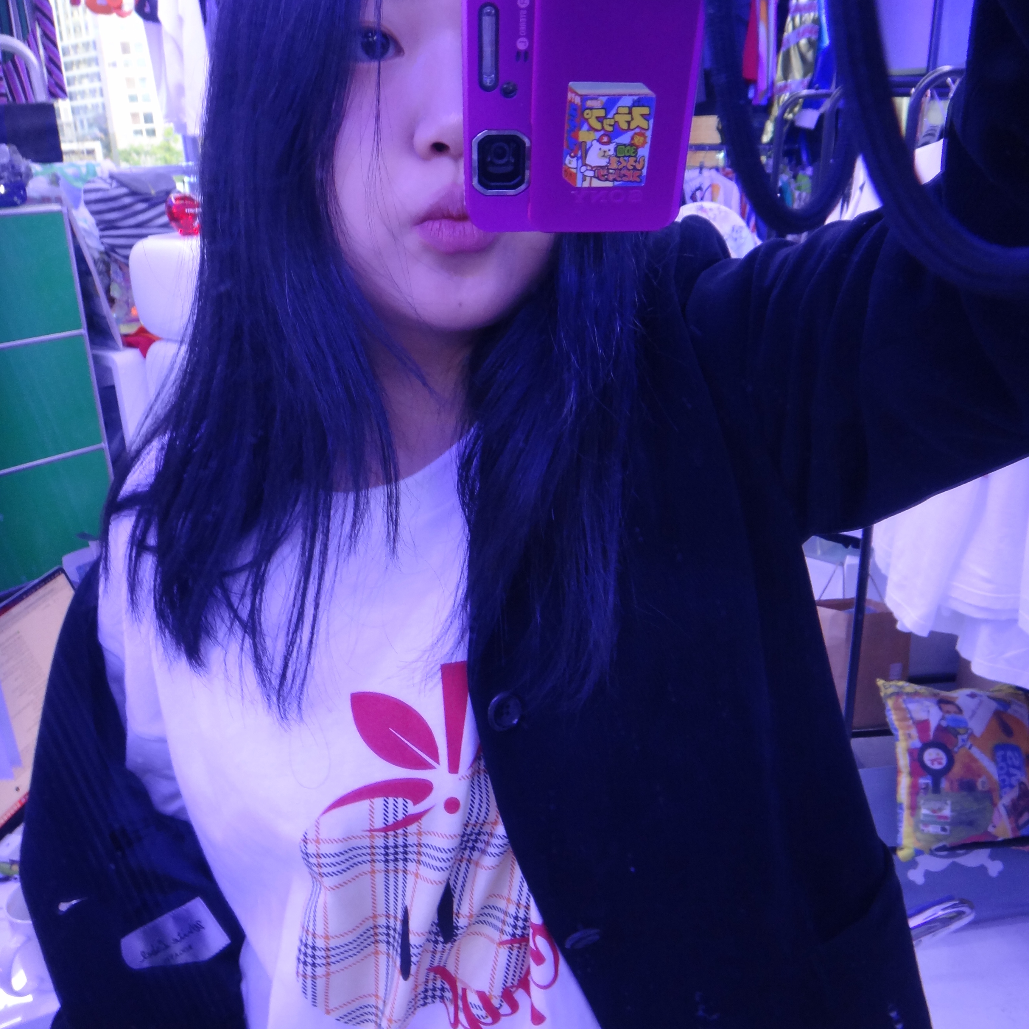 OIB² Red Apple T-Shirt For Adam 착용 스타일 - 1