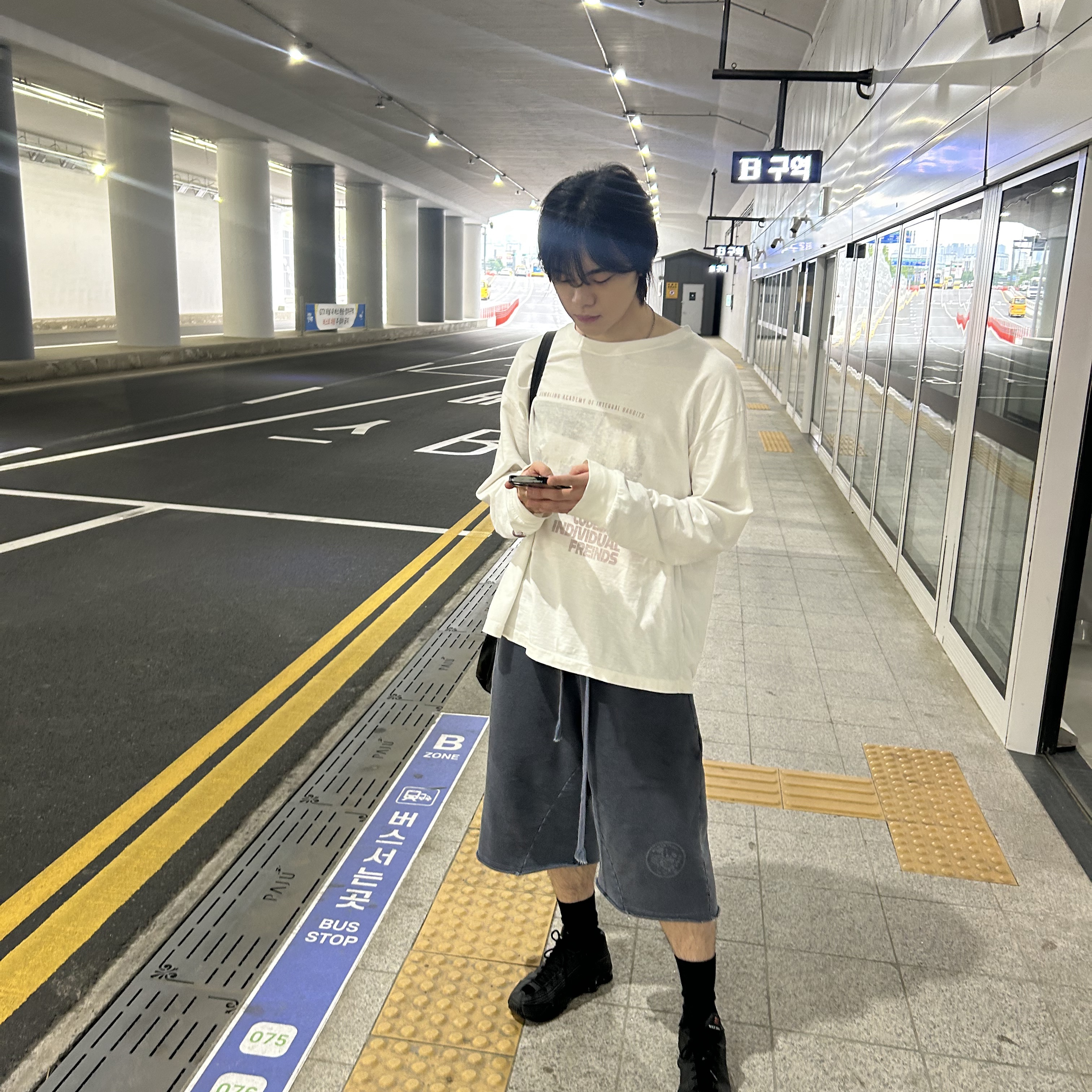 Polyteru Human Index Human 1/2 Sweatpants Blue, (W) Nike Shox R4 Black 착용 스타일