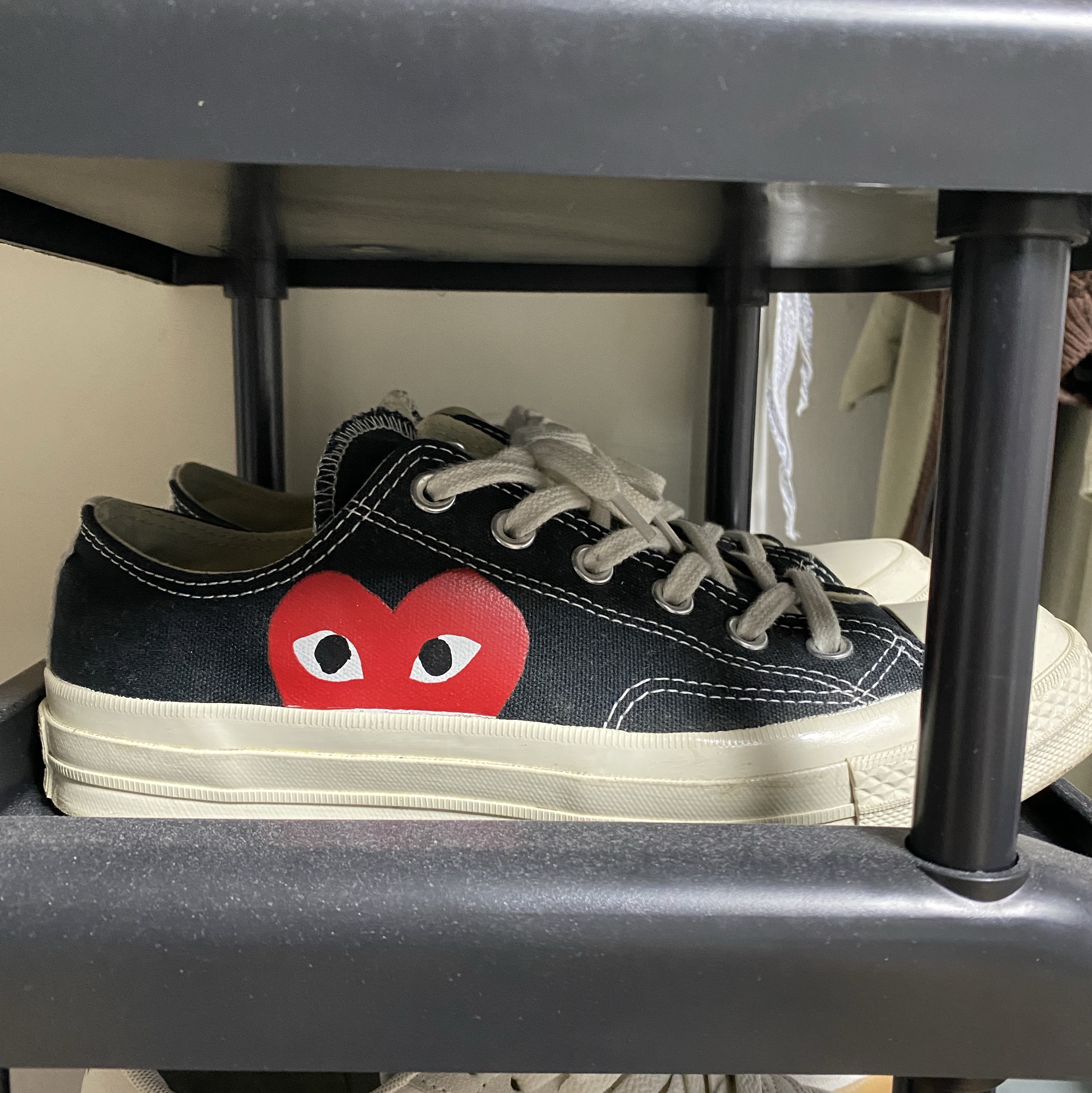 Converse x Play Comme des Garcons Chuck 70 Ox Black 착용 스타일