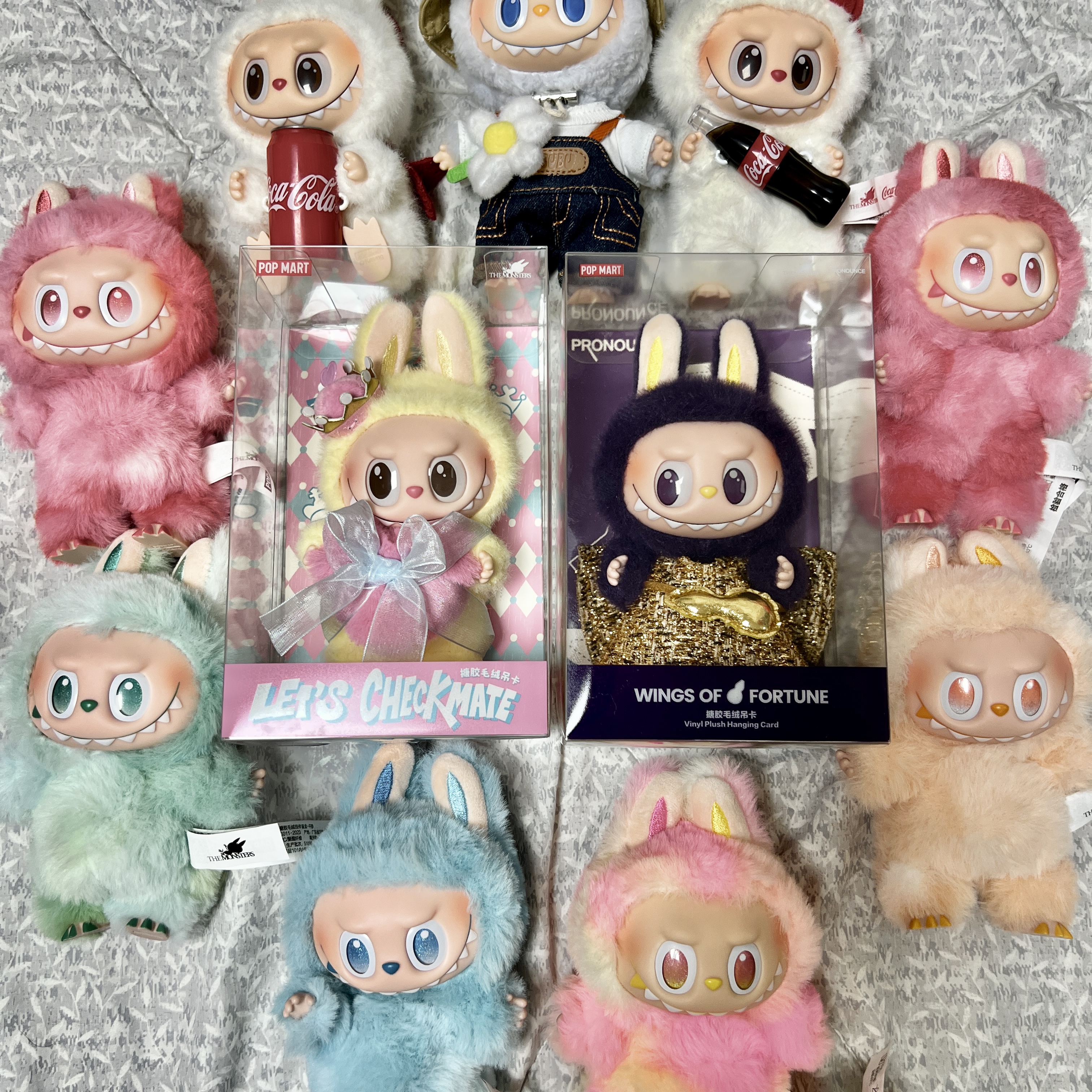Pop Mart Labubu The Monsters Highlight Series Sealed Case (1 Blind Box), Pop Mart Fall In Wild Labubu Series Toy Keyring 착용 스타일 - 1