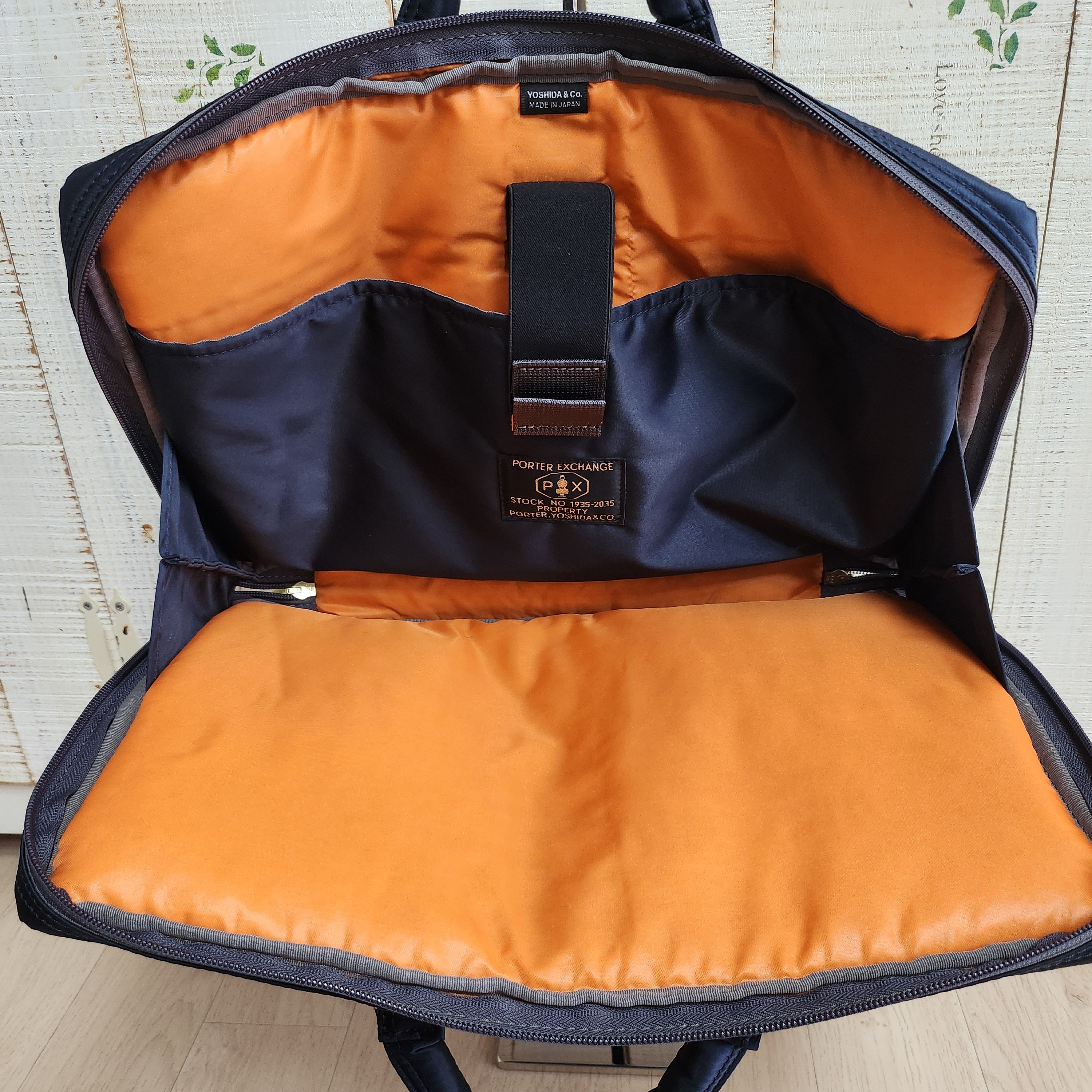 Porter PX Tanker Operator Bag 16 Iron Blue, Porter Carrying Equipment Strap 40 Sage Green 착용 스타일 - 7