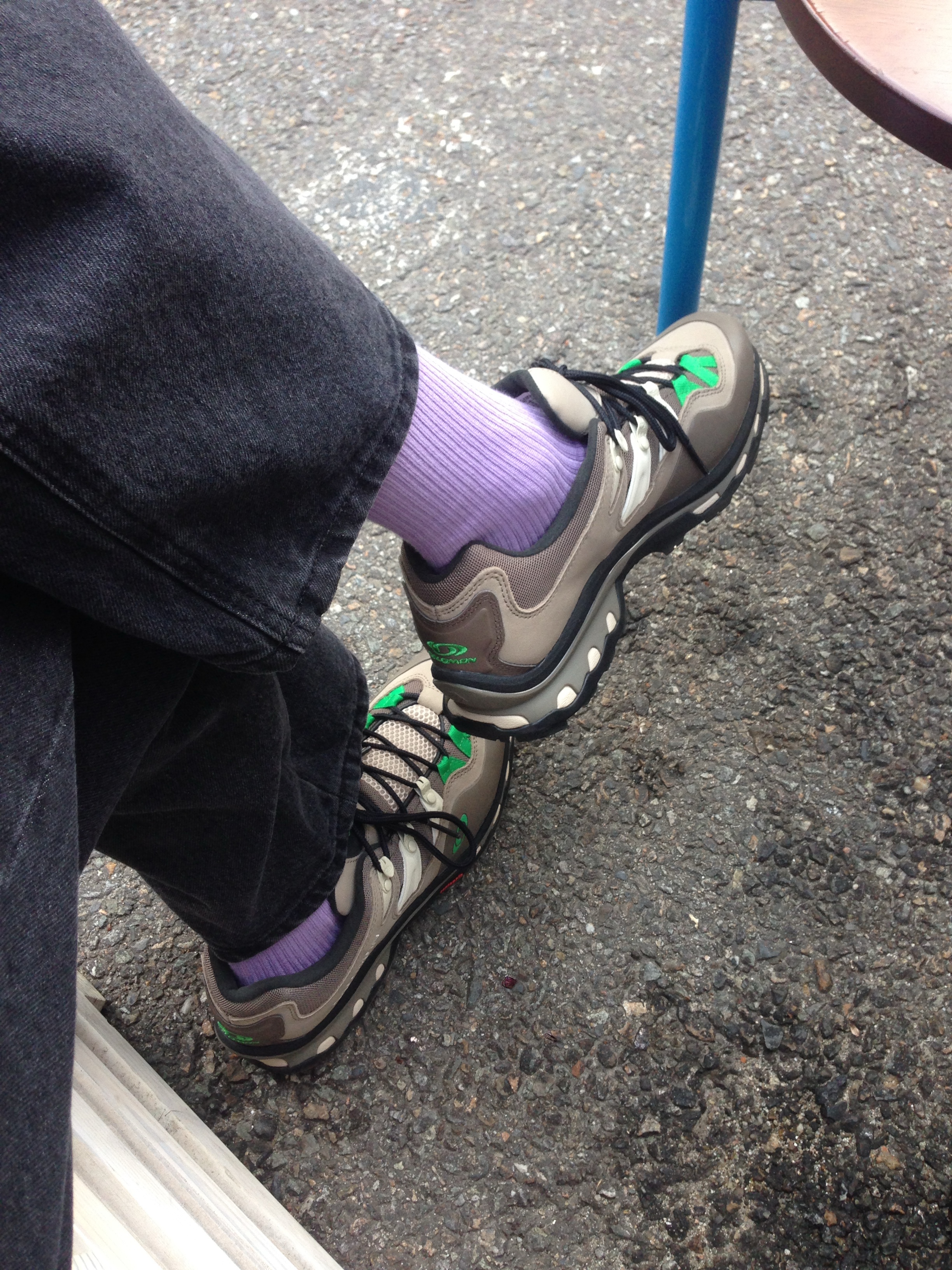 Salomon XT-Quest 2 Falcon Cement 착용 스타일 - 3
