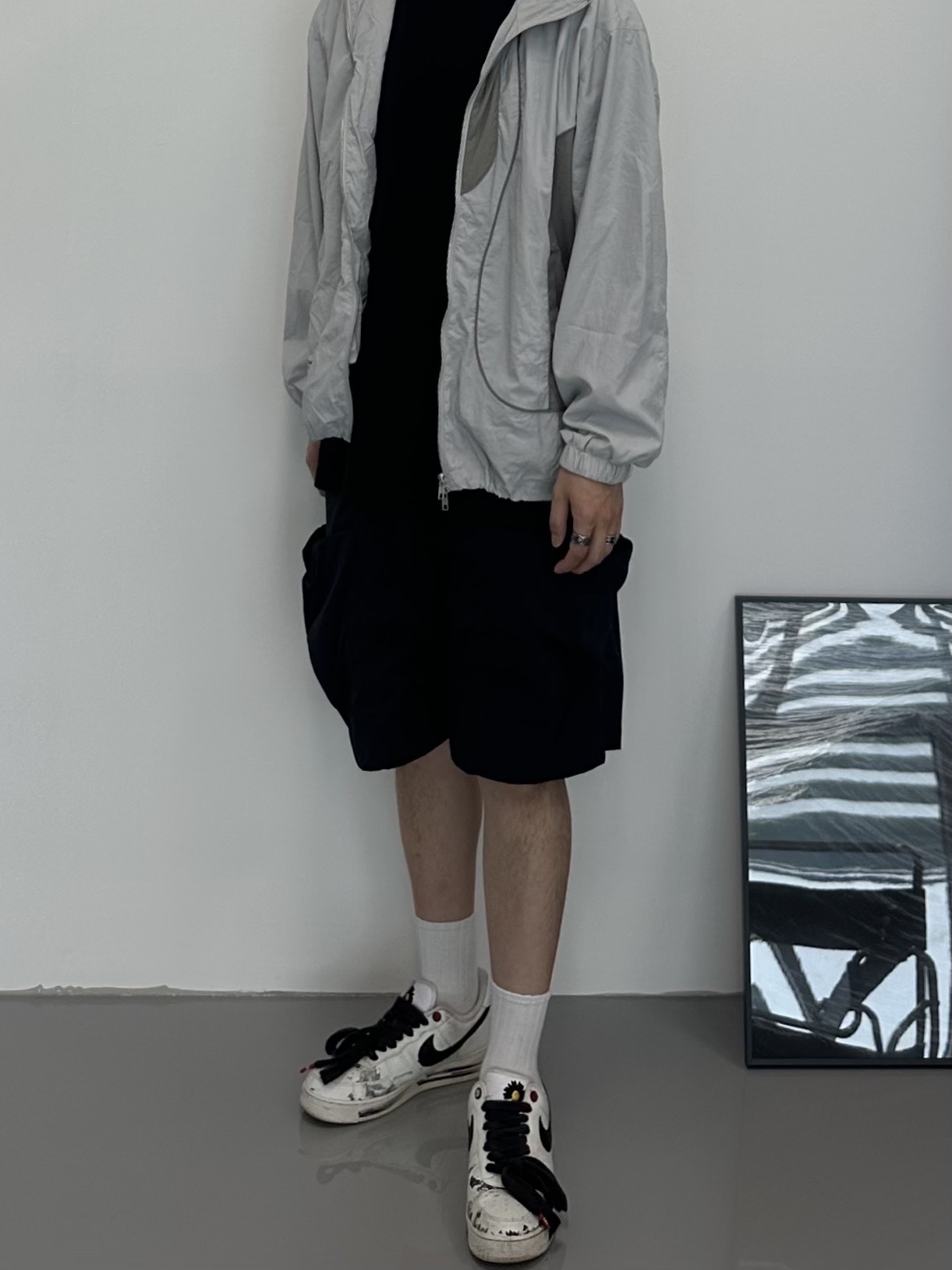 Nike x Peaceminusone Air Force 1 Low Para-Noise 2.0 착용 스타일 - 2