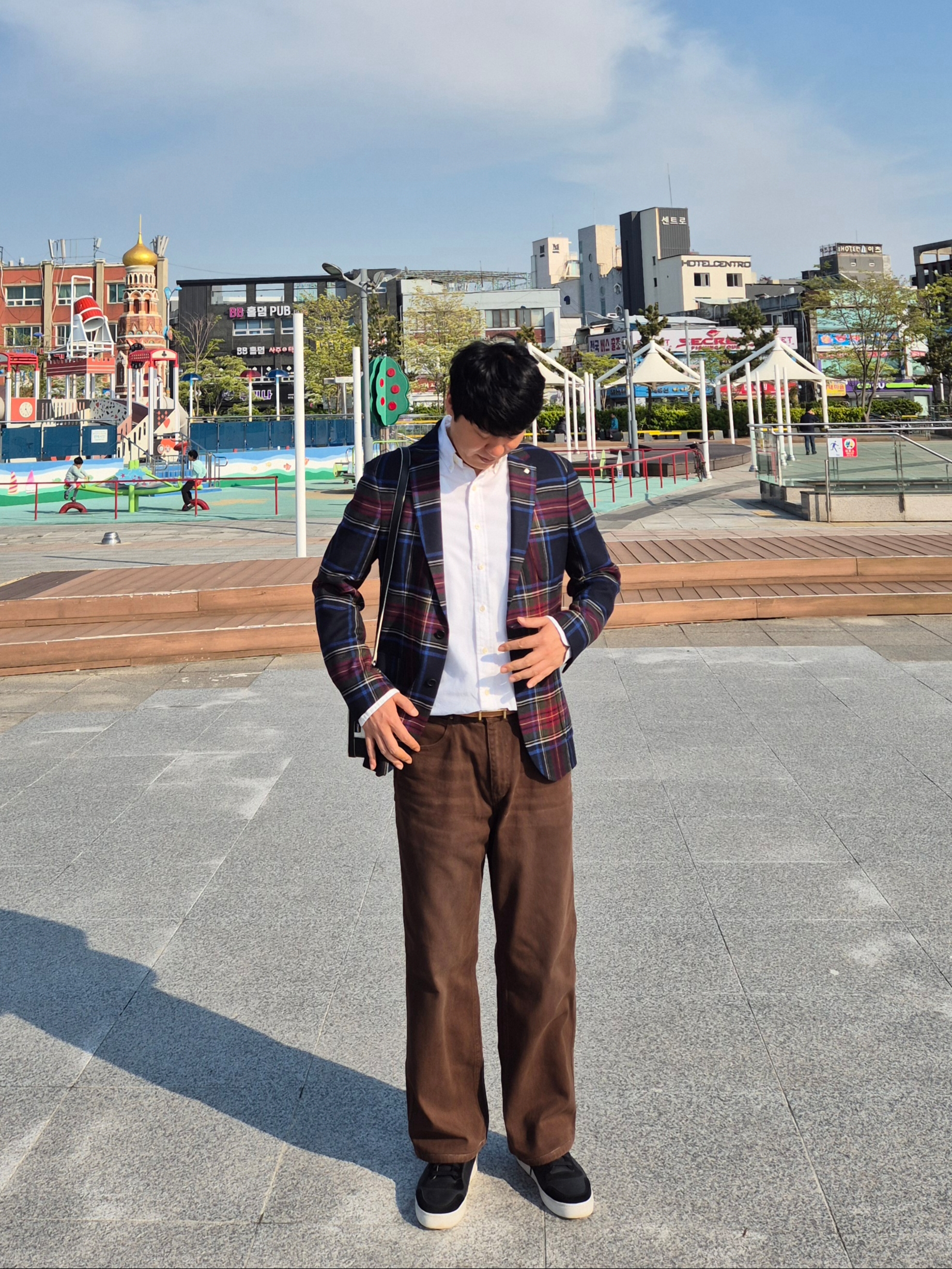 [20% 적립] Polo Ralph Lauren Custom Fit Oxford Shirt White, Burberry Leather Suede House Check Cotton Sneakers Black 착용 스타일 - 1