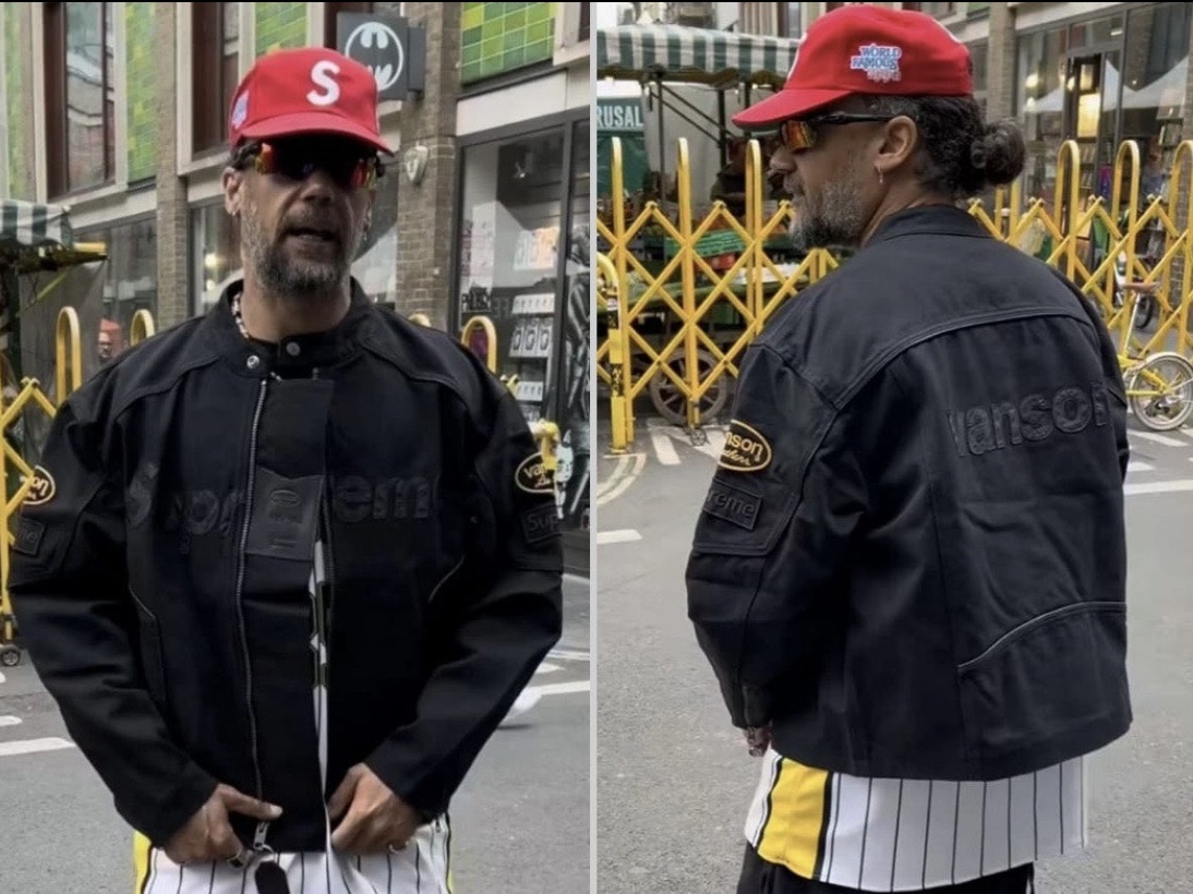 Supreme World Famous S Logo 6-Panel Red - 25SS 착용 스타일