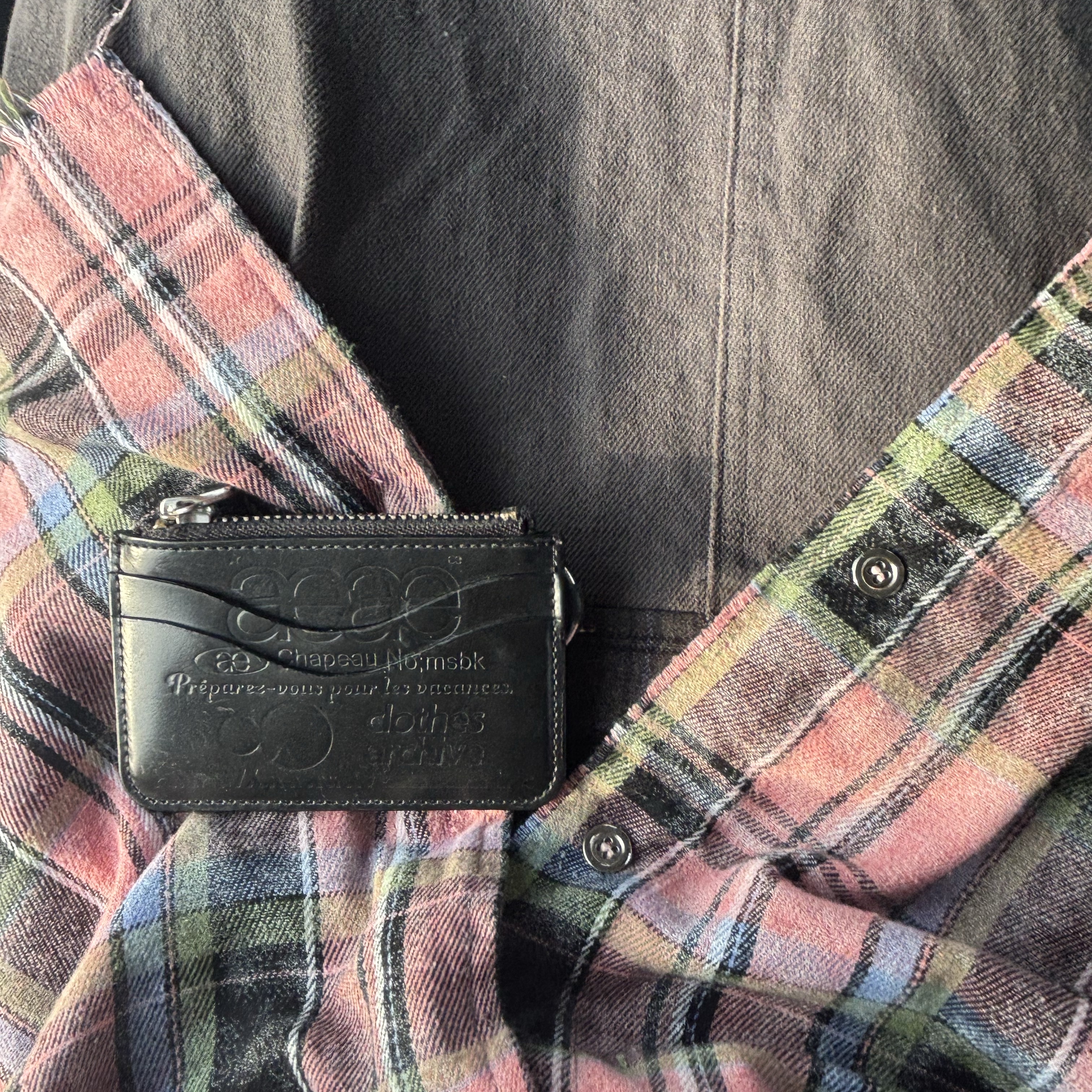 Roughneck Washed check shirt pink 착용 스타일