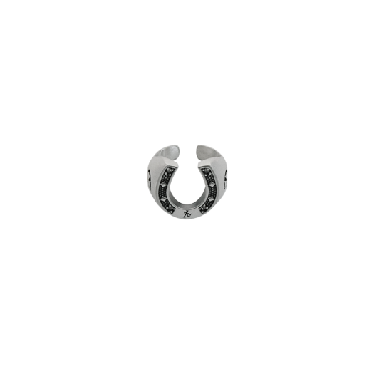 PL5OJE6001 Polyteru 925 Silver Ring 007 Horse Shoe