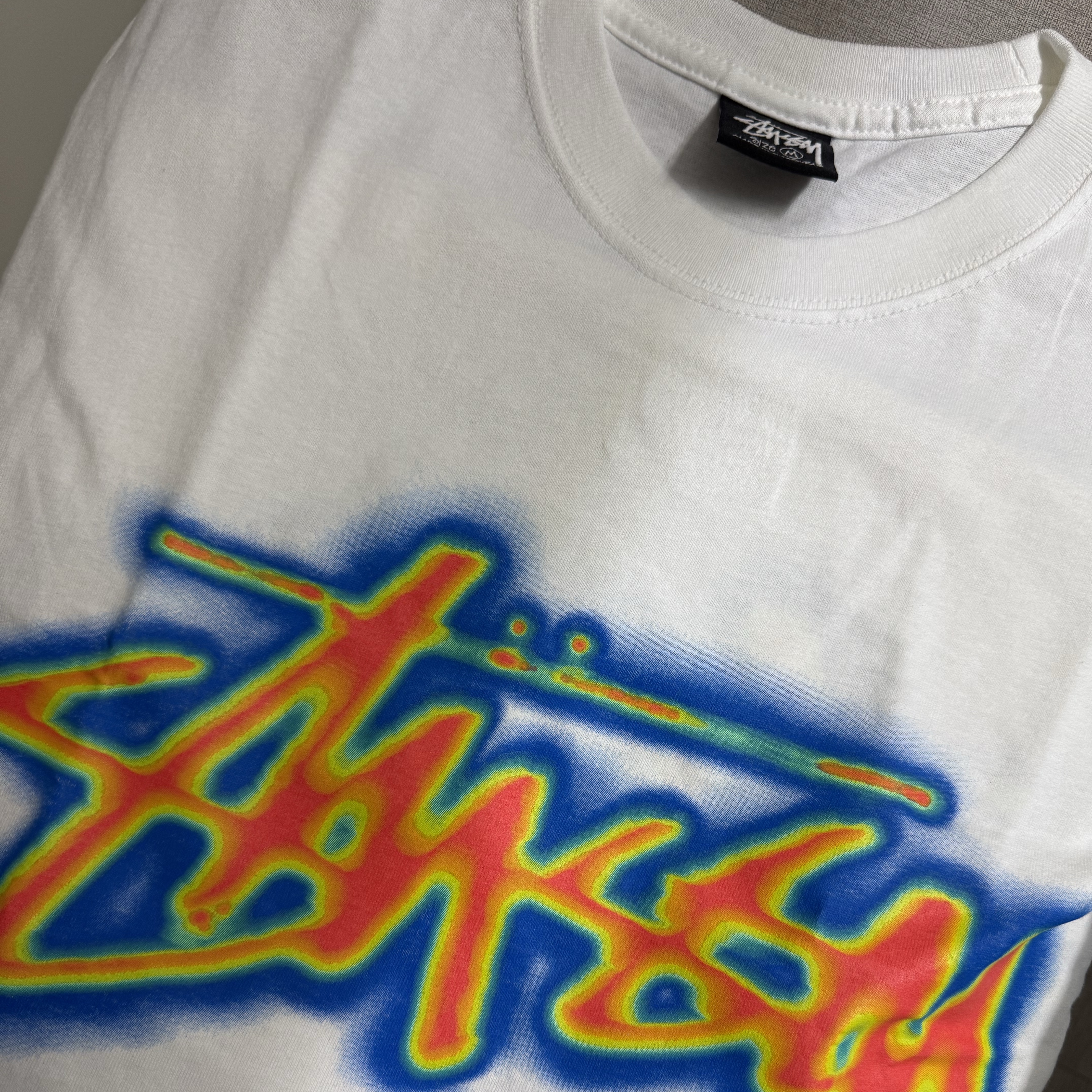 Stussy Thermal Stock T-Shirt White 착용 스타일