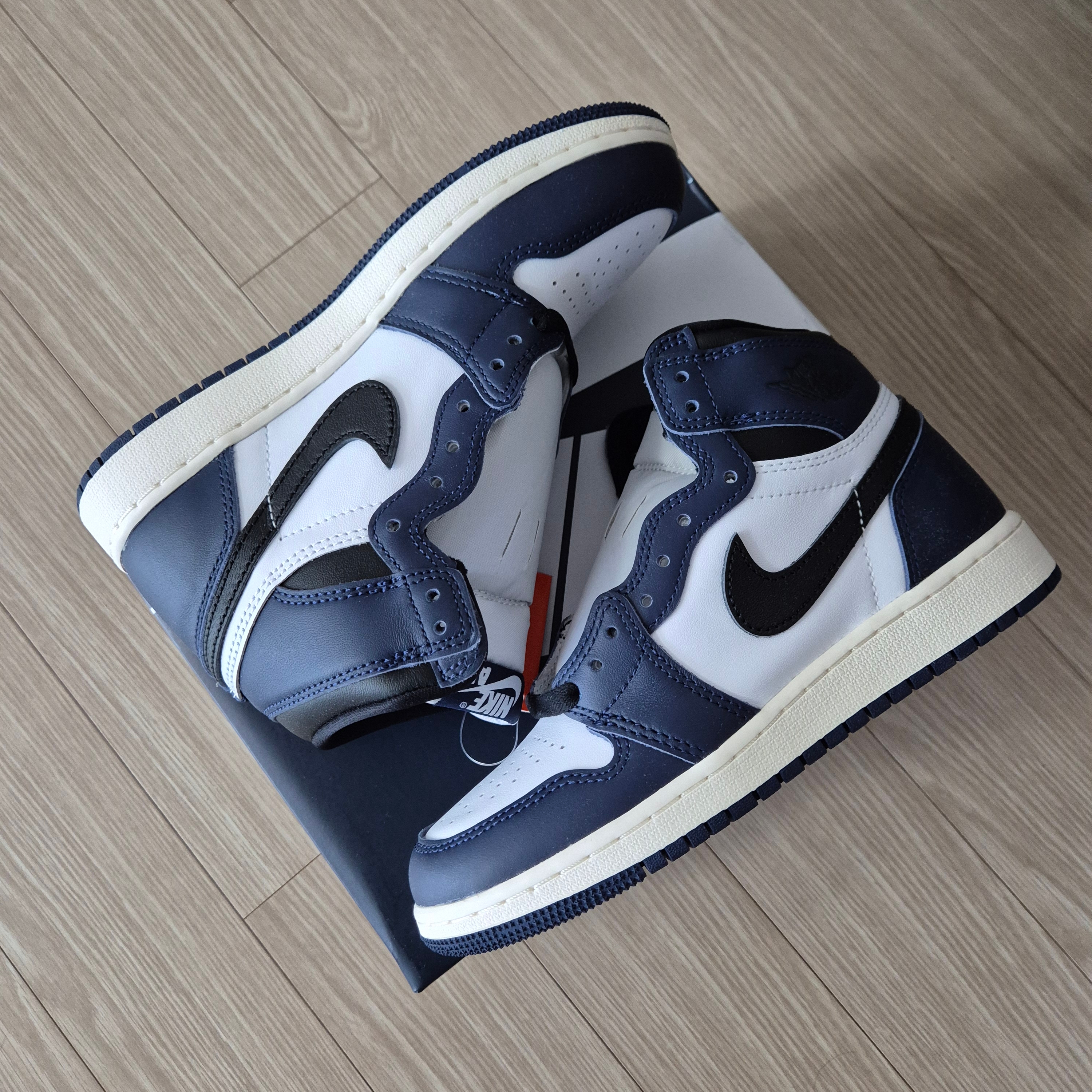 (GS) Jordan 1 Retro High OG Midnight Navy 착용 스타일