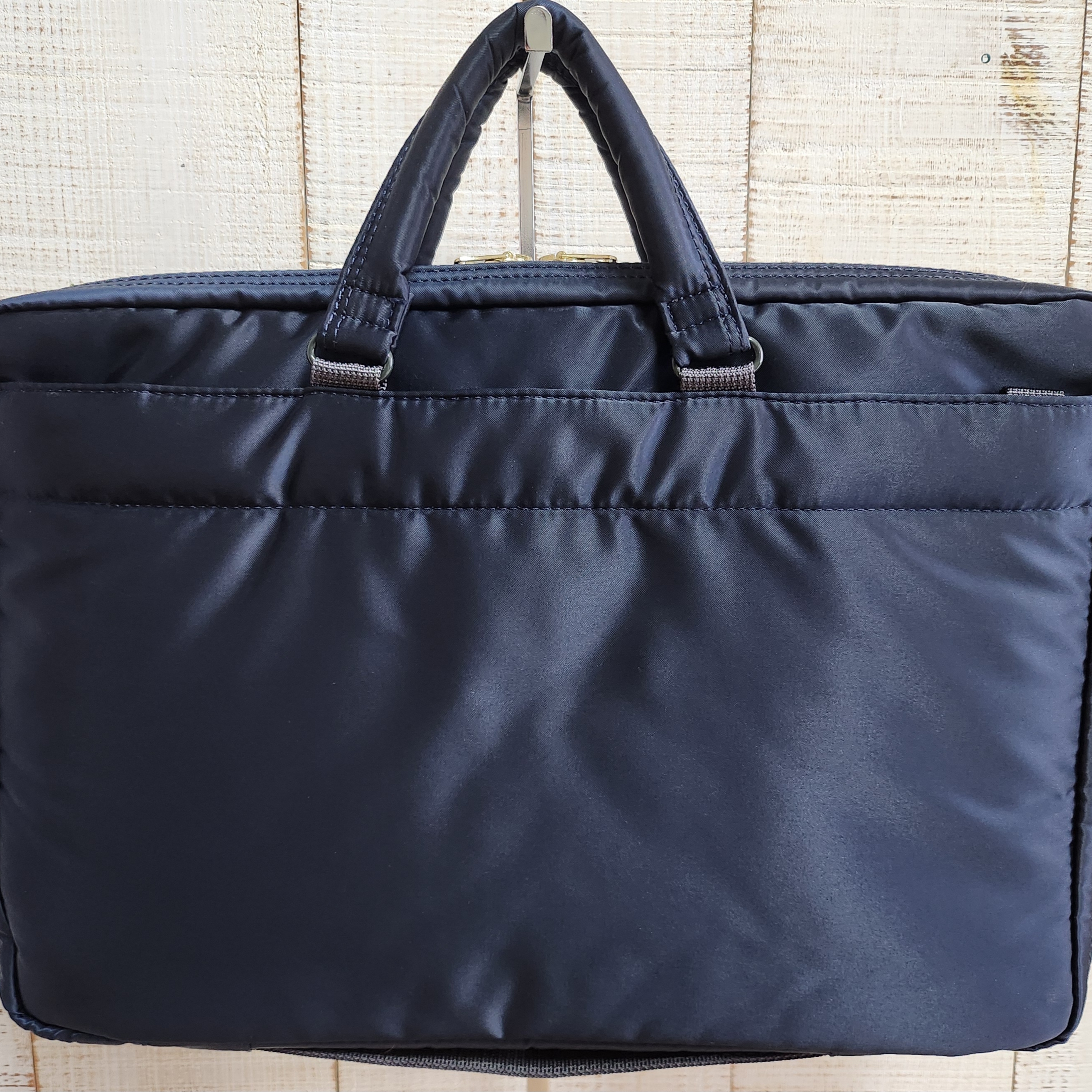 Porter PX Tanker Operator Bag 16 Iron Blue, Porter Carrying Equipment Strap 40 Sage Green 착용 스타일 - 2