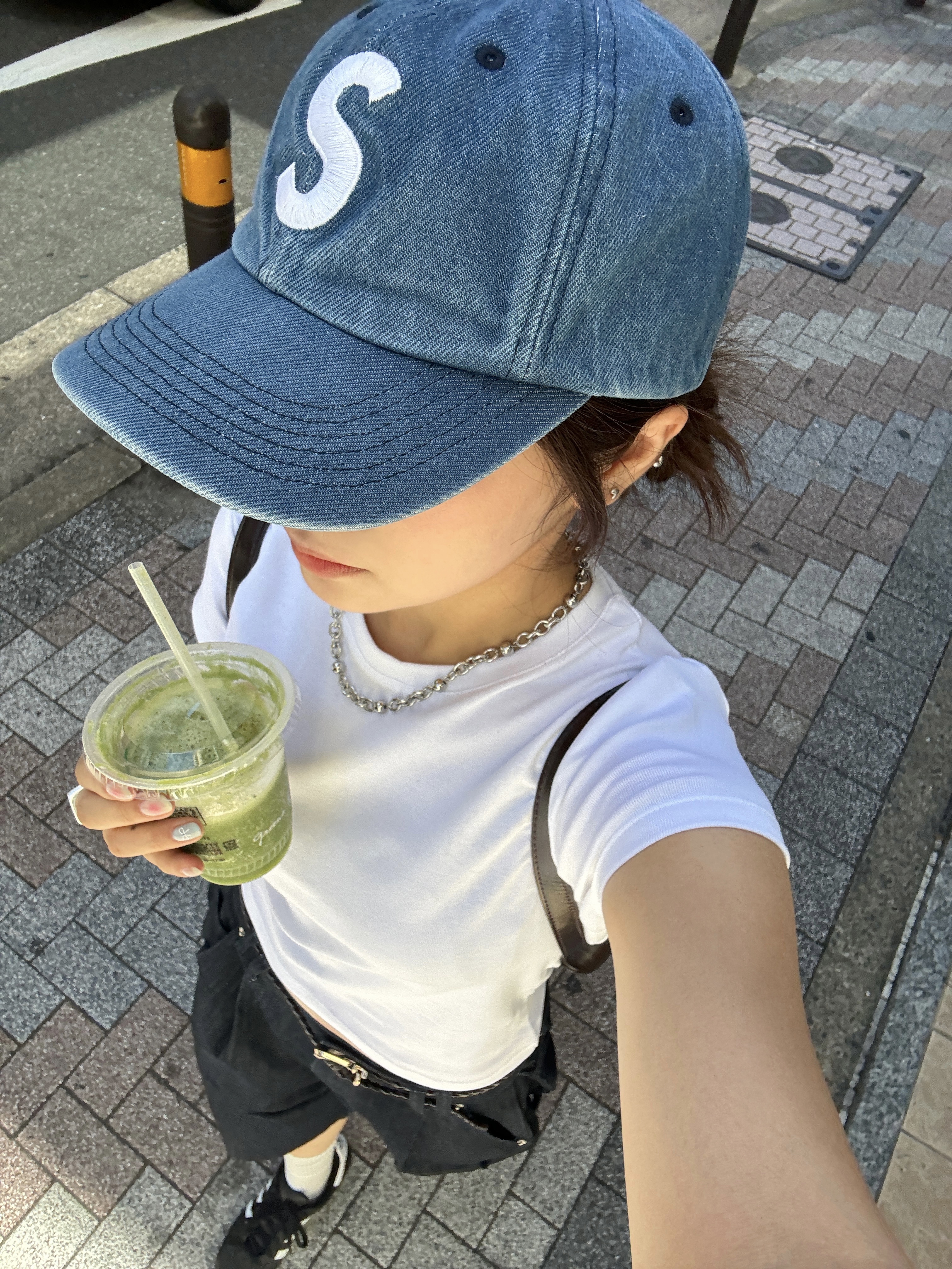 Supreme Pigment S Logo 6-Panel Denim - 24FW, Gentle Monster Rococo KC6 Translucent Khaki 착용 스타일 - 1